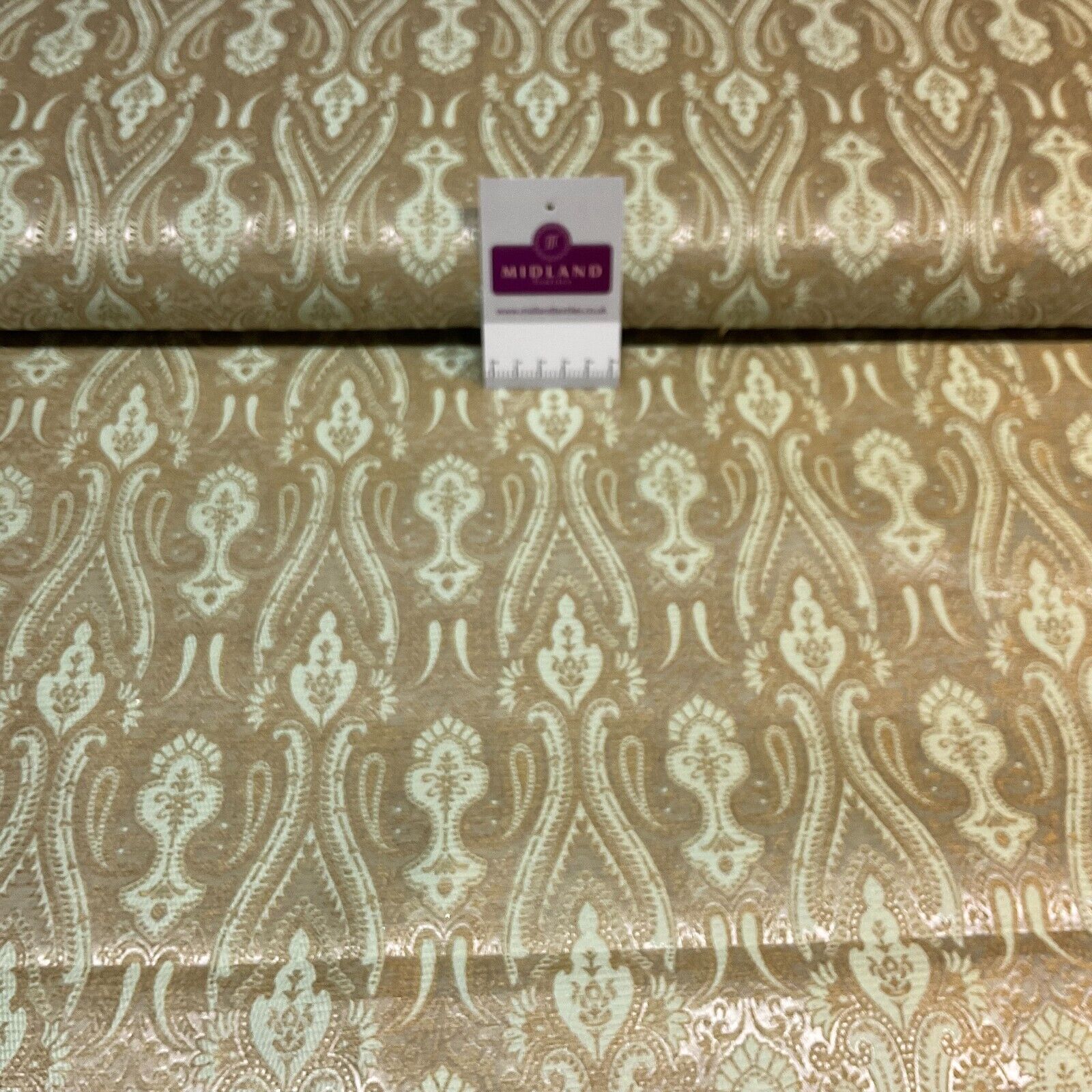 Indian Banarsi Brocade wedding double paisley ornate fabric 150cm wide M1728