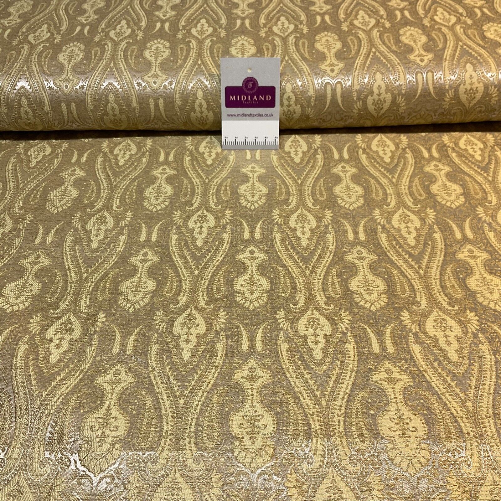 Indian Banarsi Brocade wedding double paisley ornate fabric 150cm wide M1728