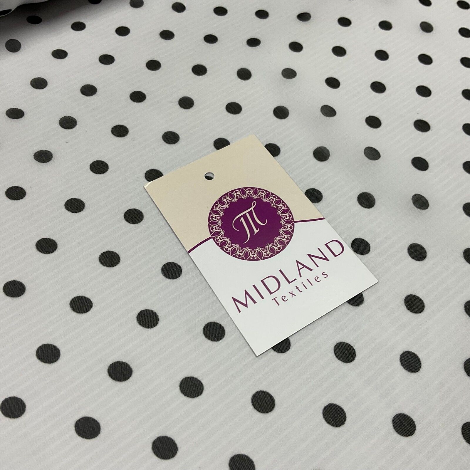 Polka Dot Spot Sheer, Flowy dress blouse chiffon fabric 58 inches wide M1748