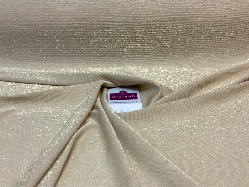 Gold Jersey Stretch Shimmer Metalic dress fabric M1783