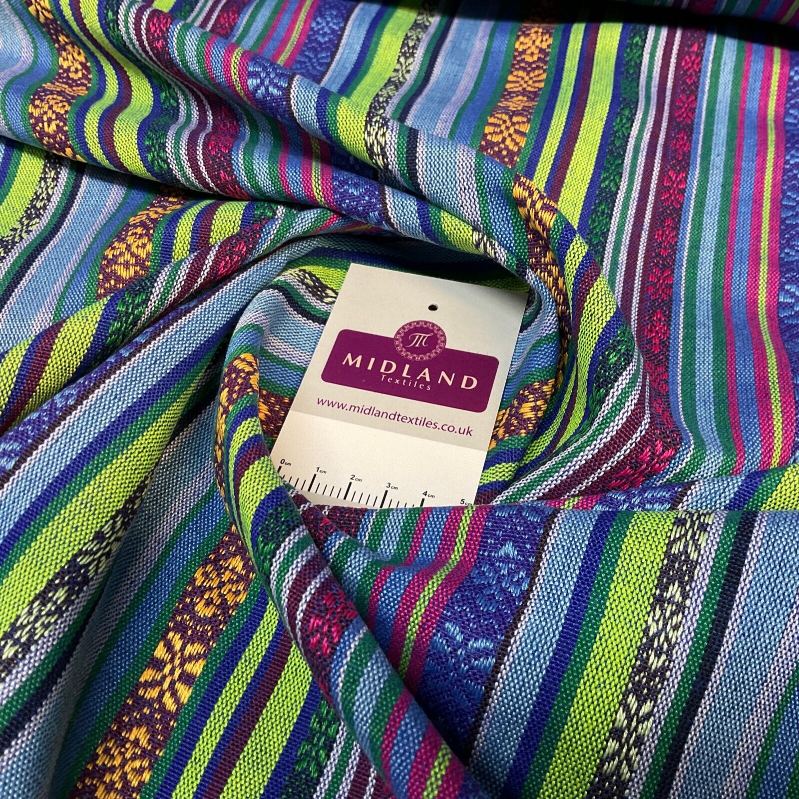 Mexicana Striped Tapestry Upholstery Furniture Curtain cushion fabric M1792