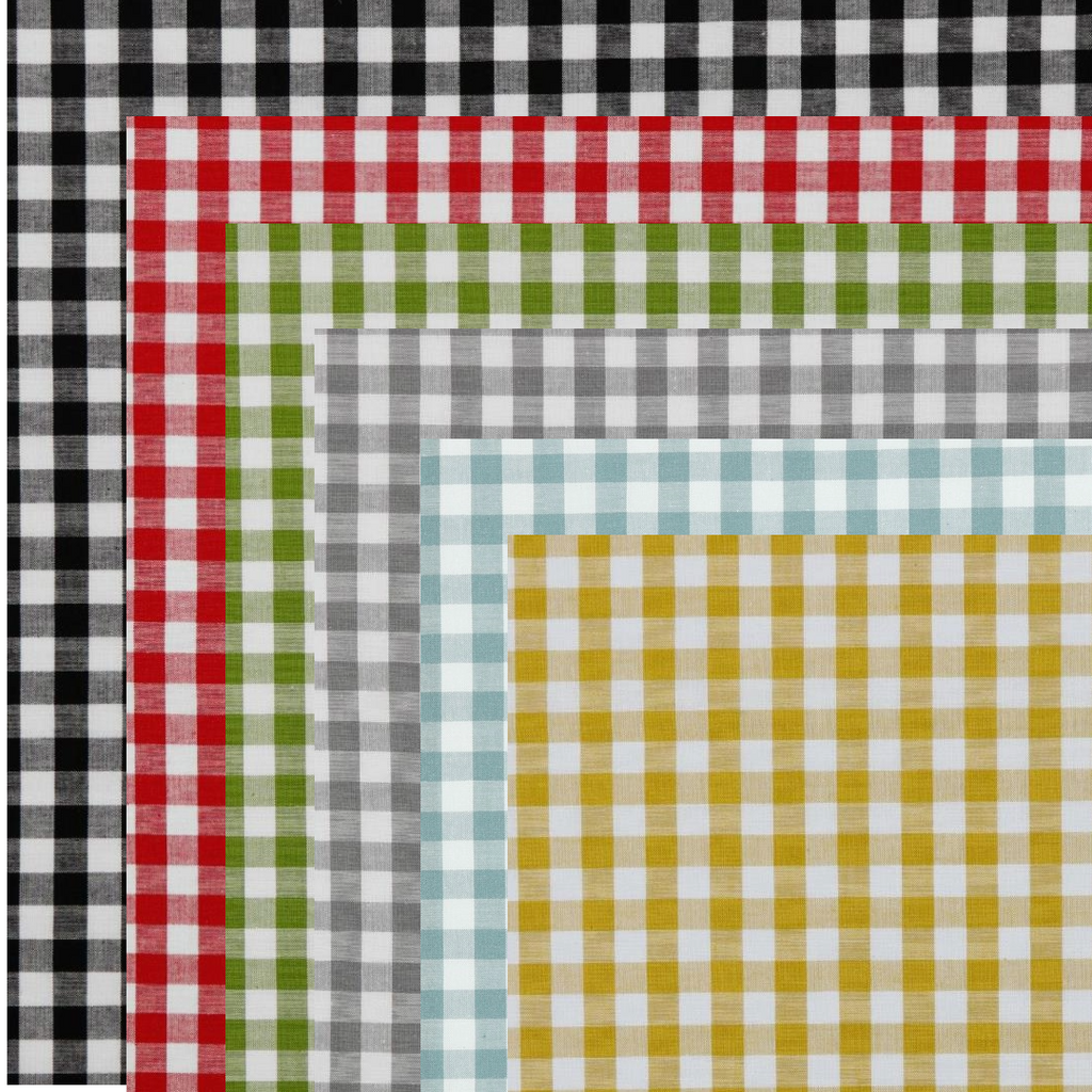 10mm checkered square 100% Cotton check plaid Gingham fabric M1805