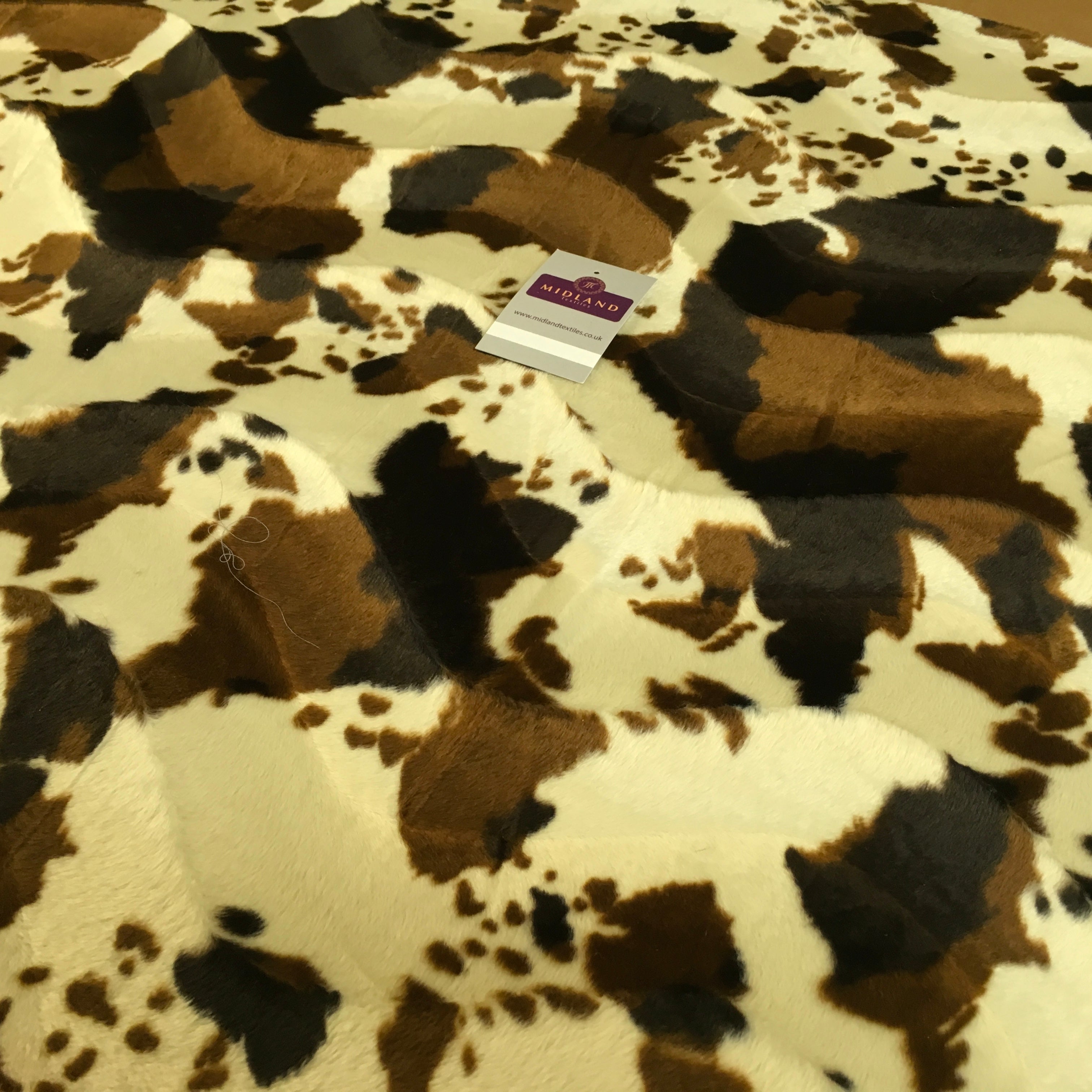 2025 ANIMAL PRINT VELBOA FAUX FUR VELOUR FABRIC CRAFT MATERIAL 60' WIDE M220