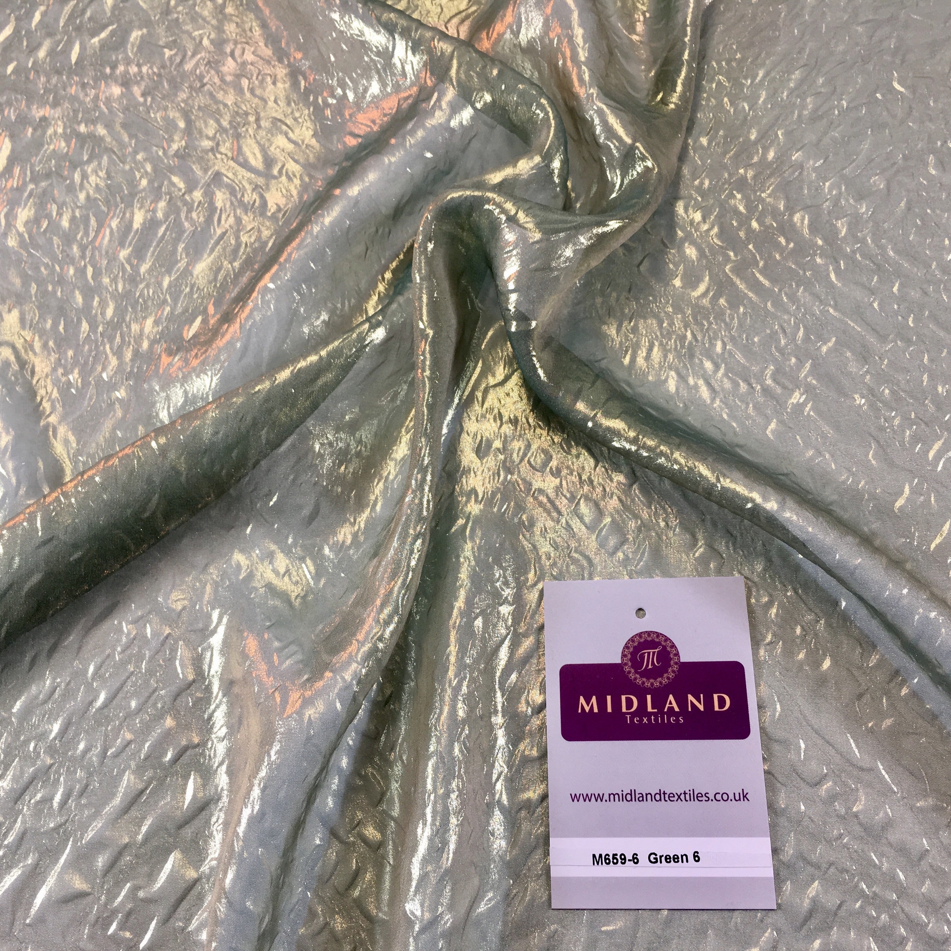 Lightweight Marble Gold Shimmer embossed foil Chiffon fabric 58' wide M659 Mtex - Midland Textiles & Fabric