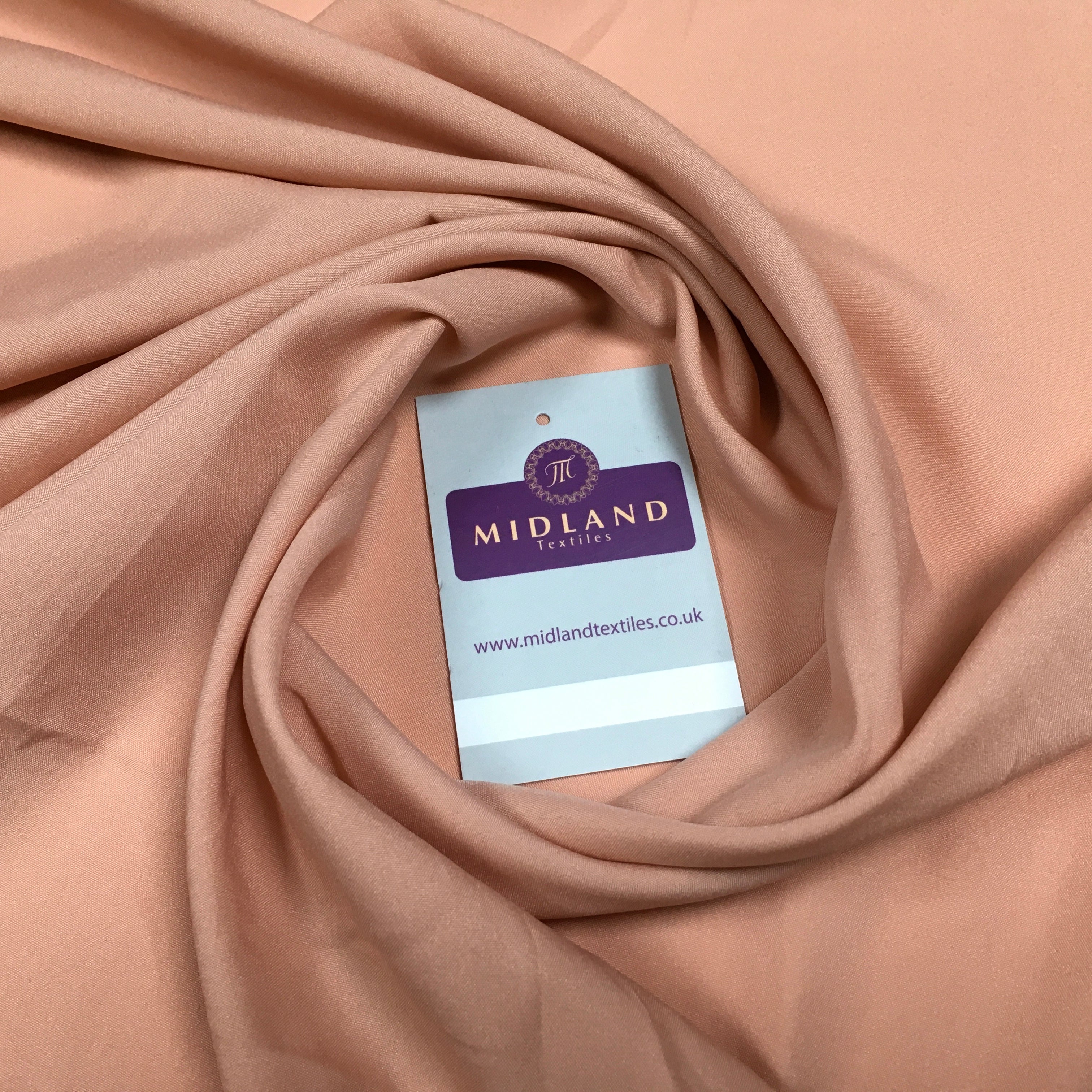 Plain Soft Powder Crepe Lightweight Lining 100% Polyester Fabric 100 cm Wide MR860 Mtex