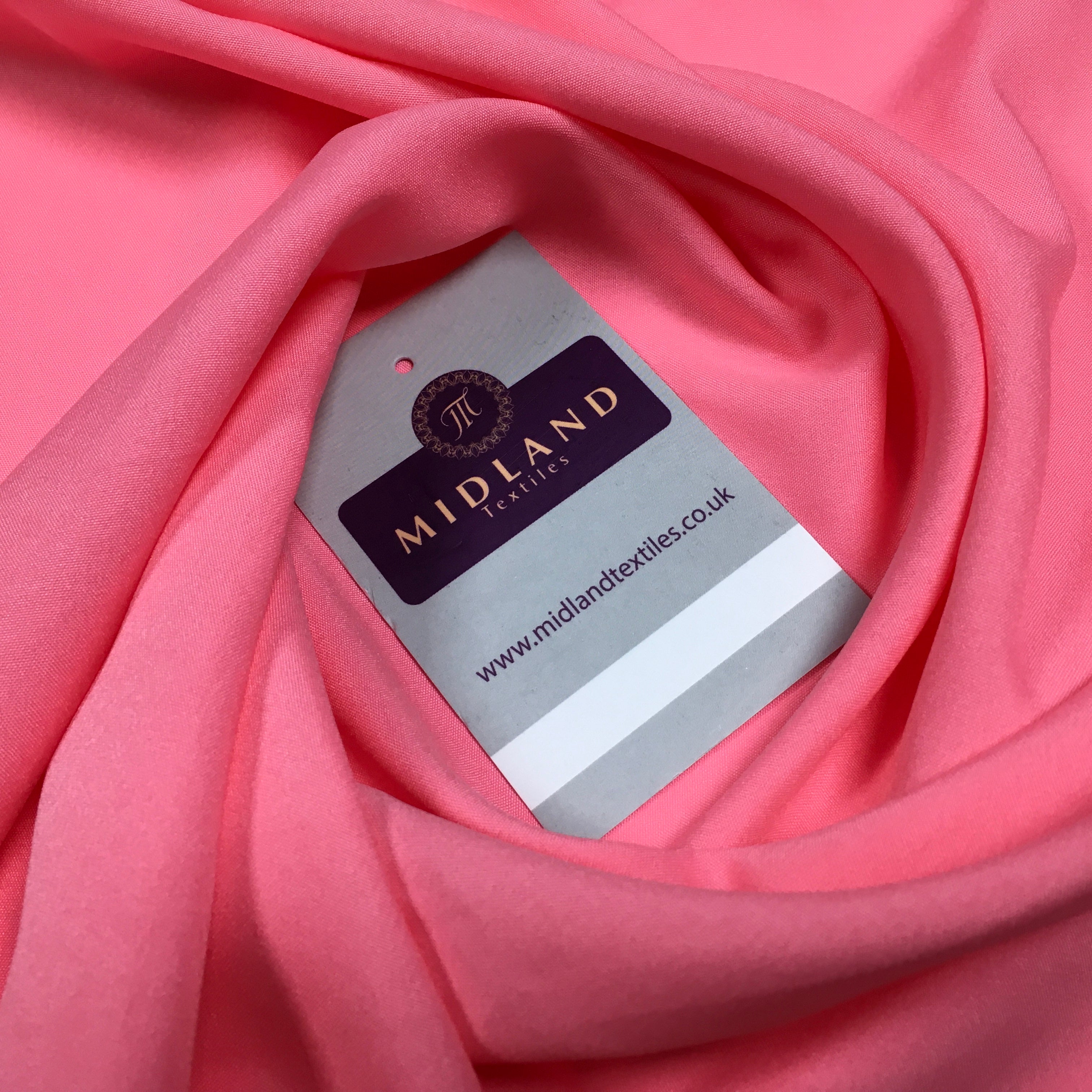 Plain Soft Powder Crepe Lightweight Lining 100% Polyester Fabric 100 cm Wide MR860 Mtex