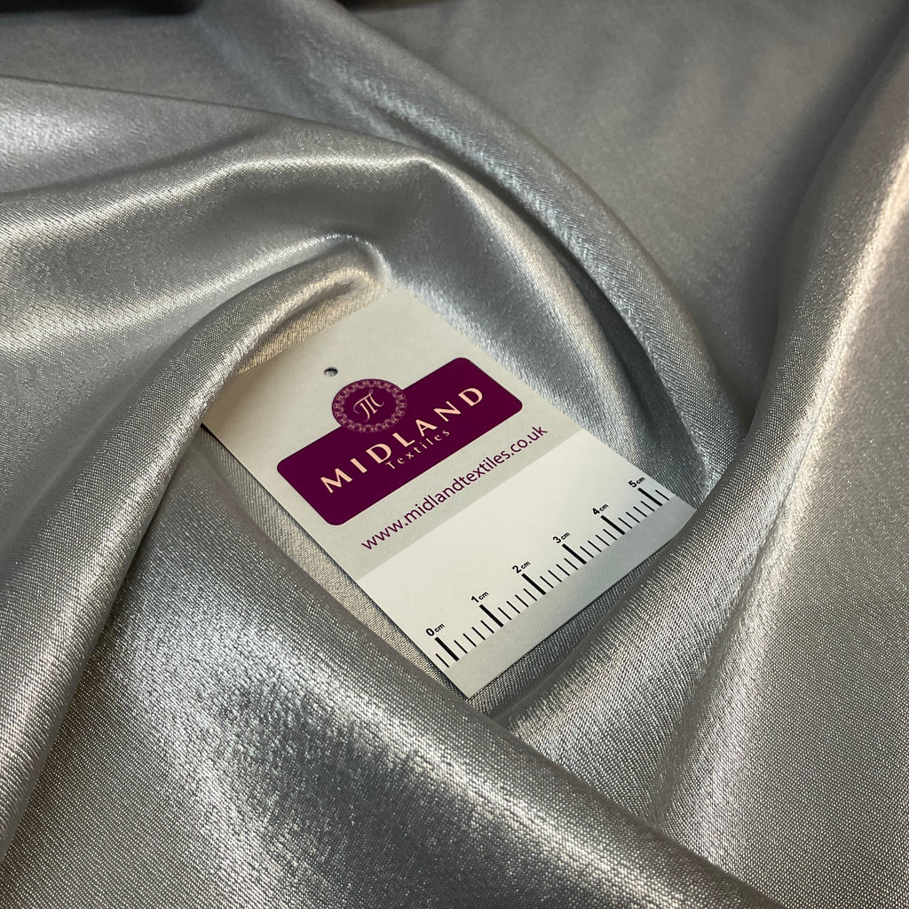 Plain Crepe Back Liquid Silky Smooth Satin Dress Fabric 150 cm MA1248 Mtex