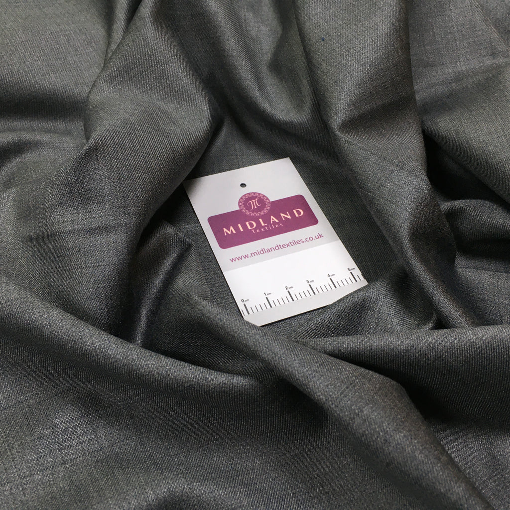 Premium woven grey suiting fabric M1497 Mtex