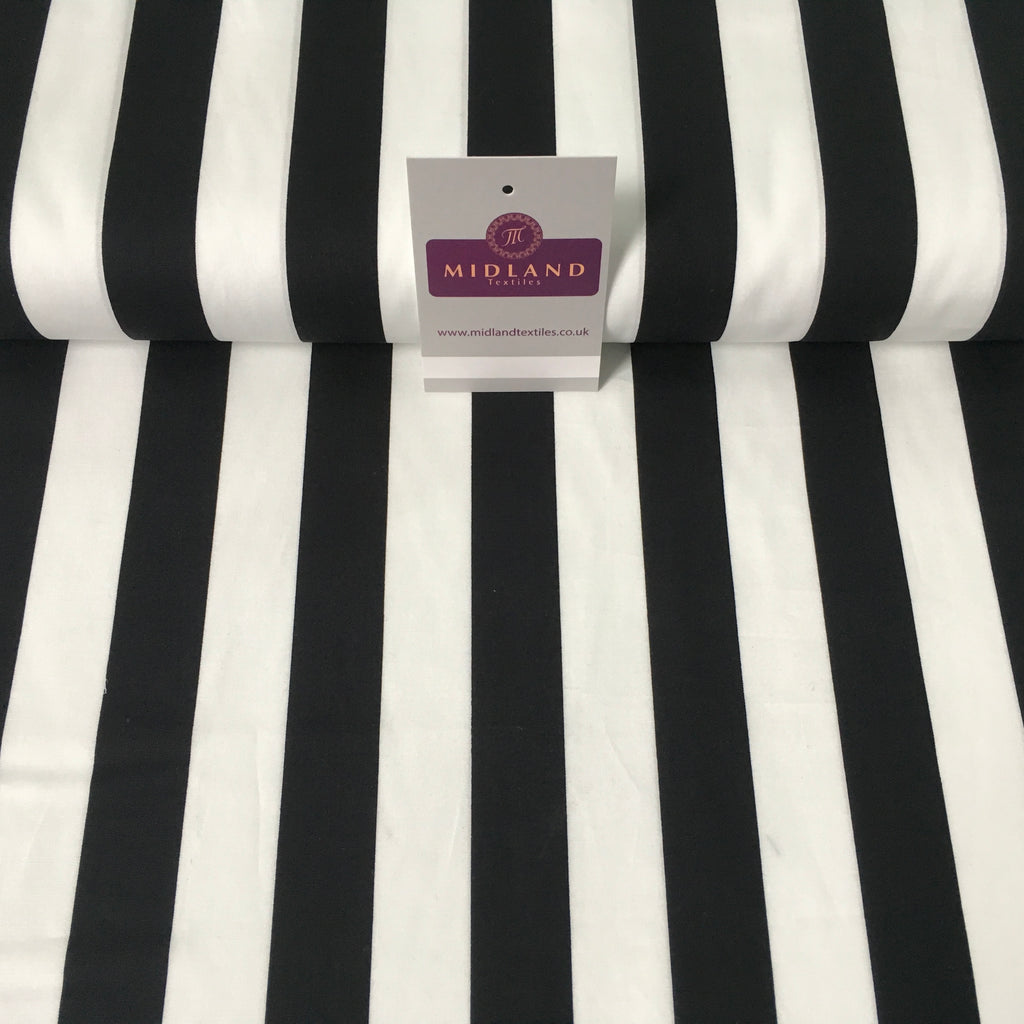 2.5cm Candy Stripped Cotton Poplin shirting, dress Fabric 44