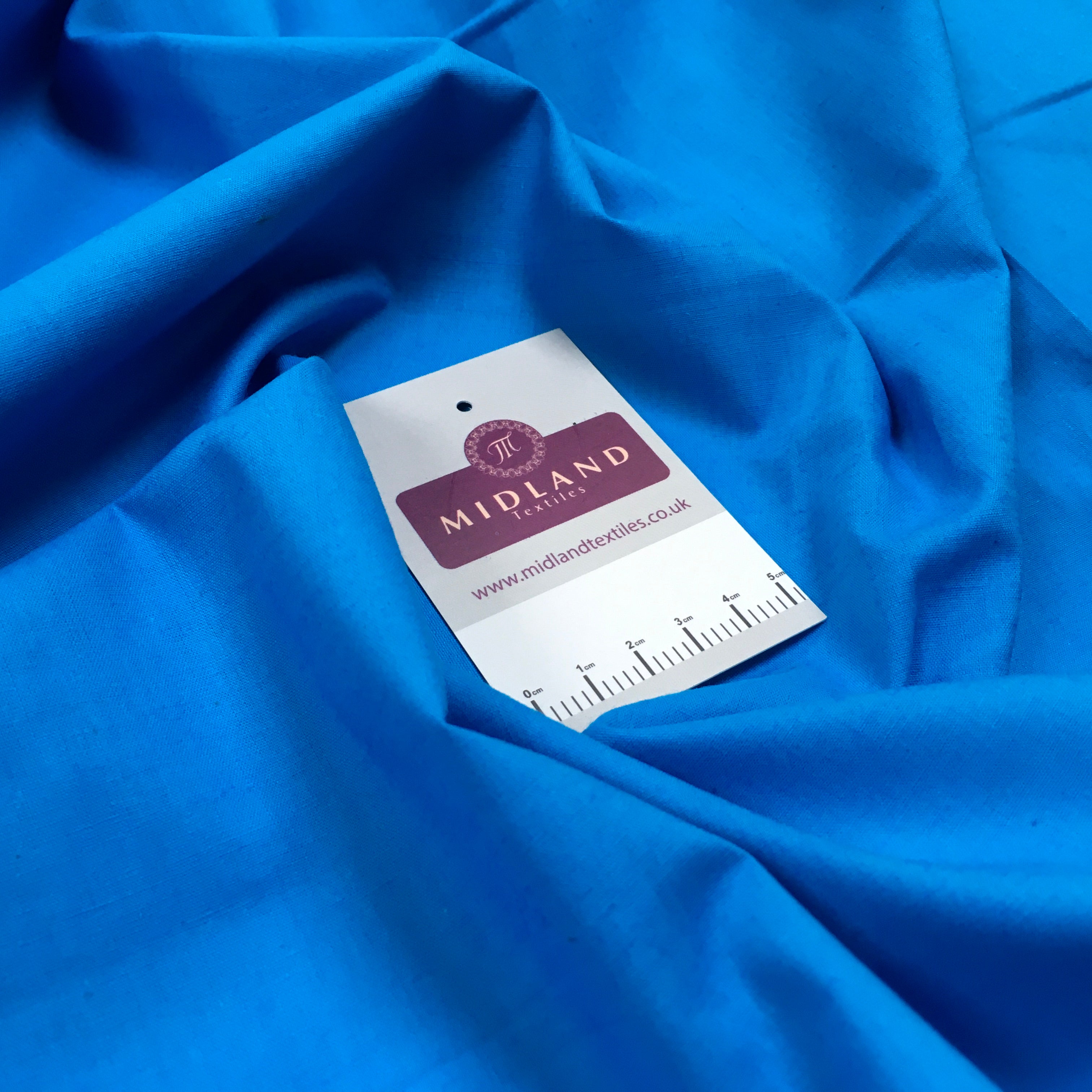 100% Cambric Egyptian Cotton Plain Poplin Fabric sold Per metre M1482