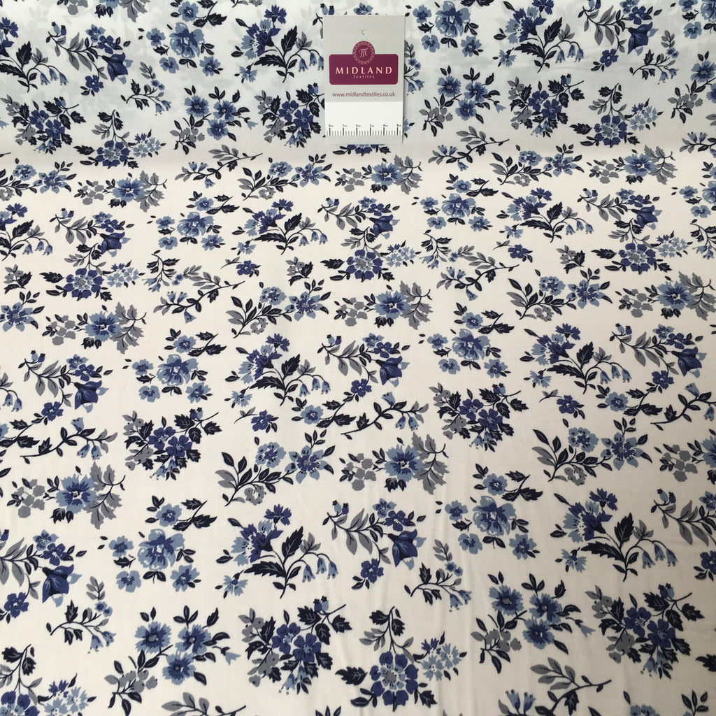 Floral prints fine Viscose Rayon dress challis Fabric M1469 Mtex