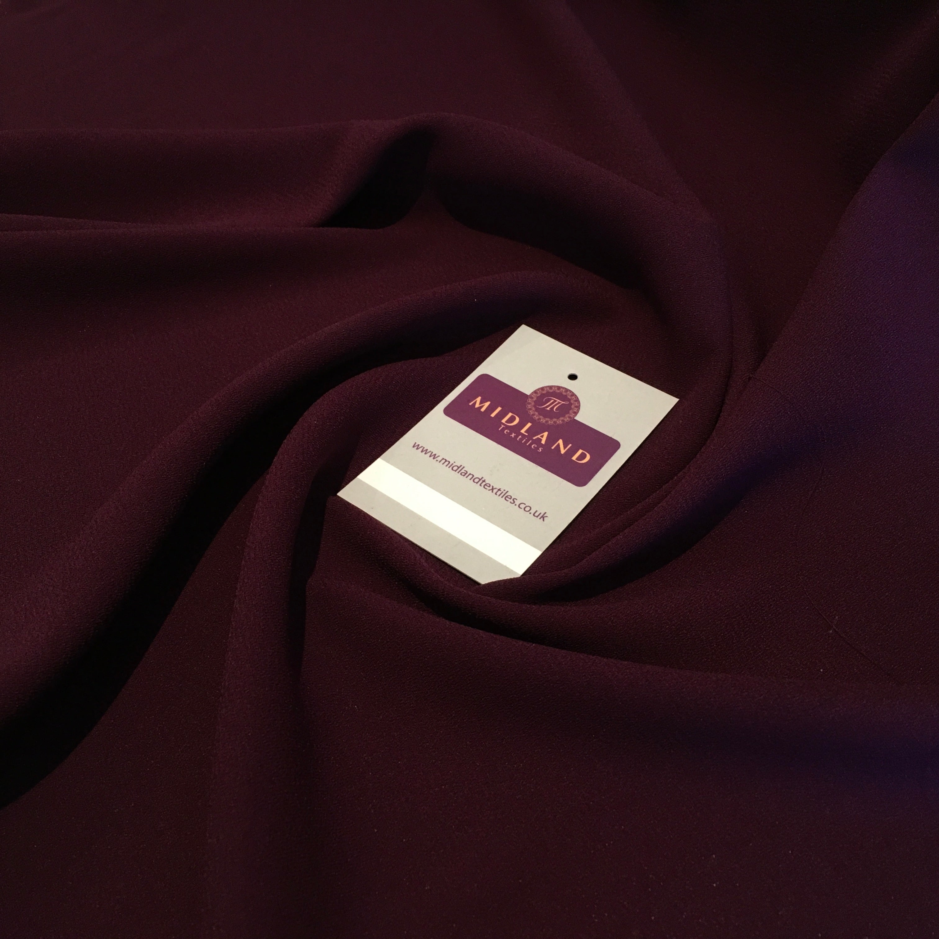 Plain Poly Moss Crepe Georgette dress fabric medium weight 44' Wide M440 Mtex