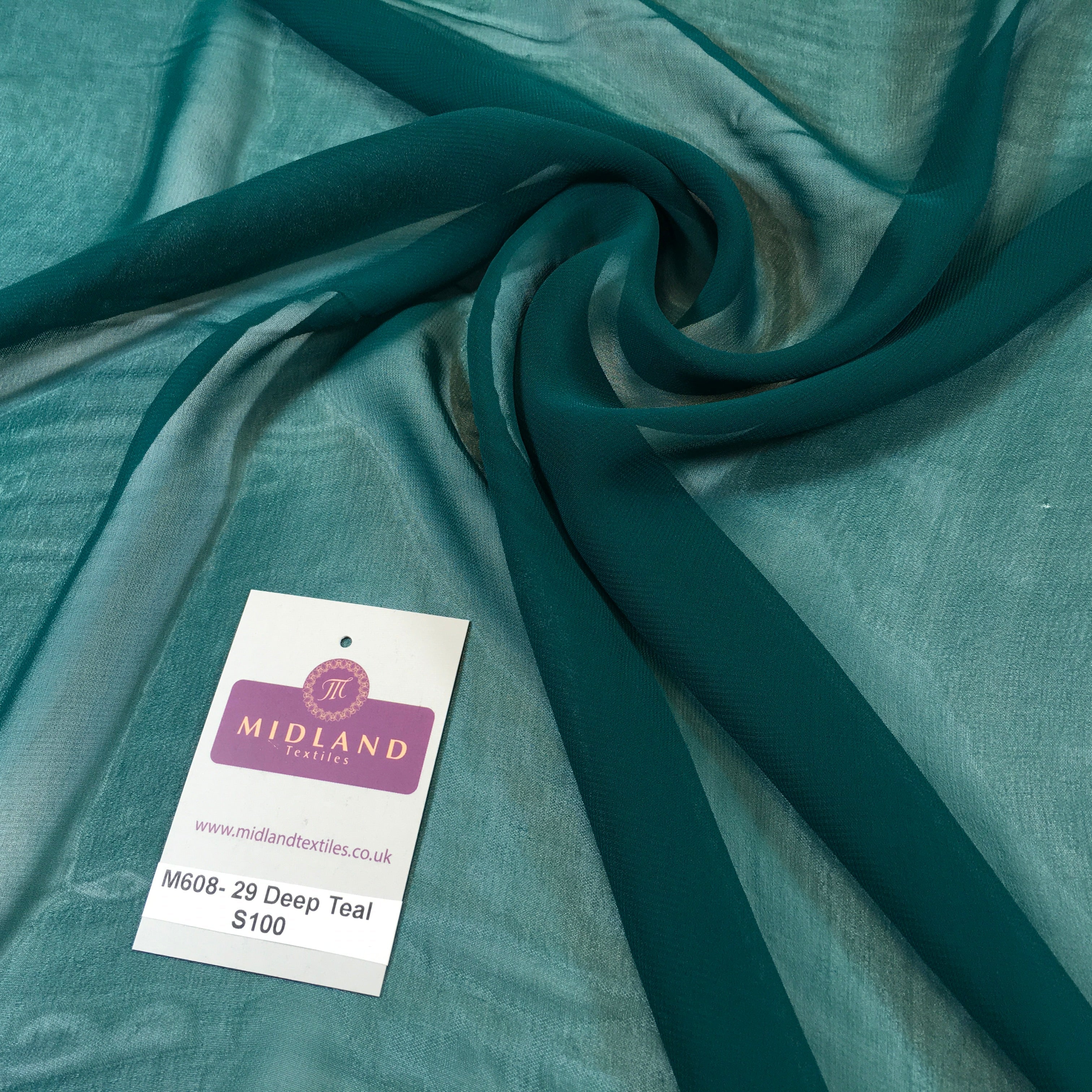 Samples Only of Hi-Multi Caress Chiffon Sheer Fabric Semi-Transparent  M608 Mtex