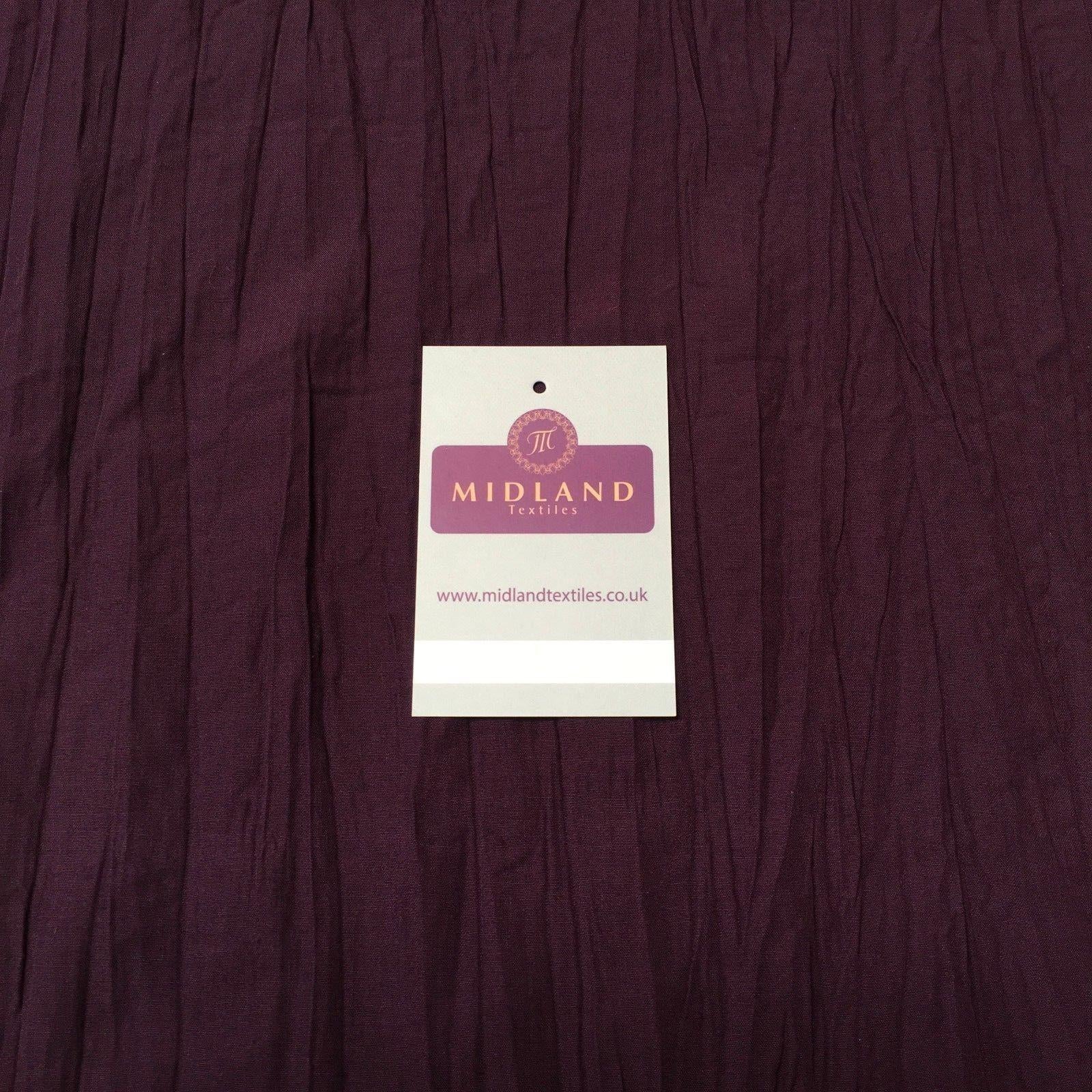 Creased Crushed Cotton Dress Fabric 50' Wide MK919 Mtex