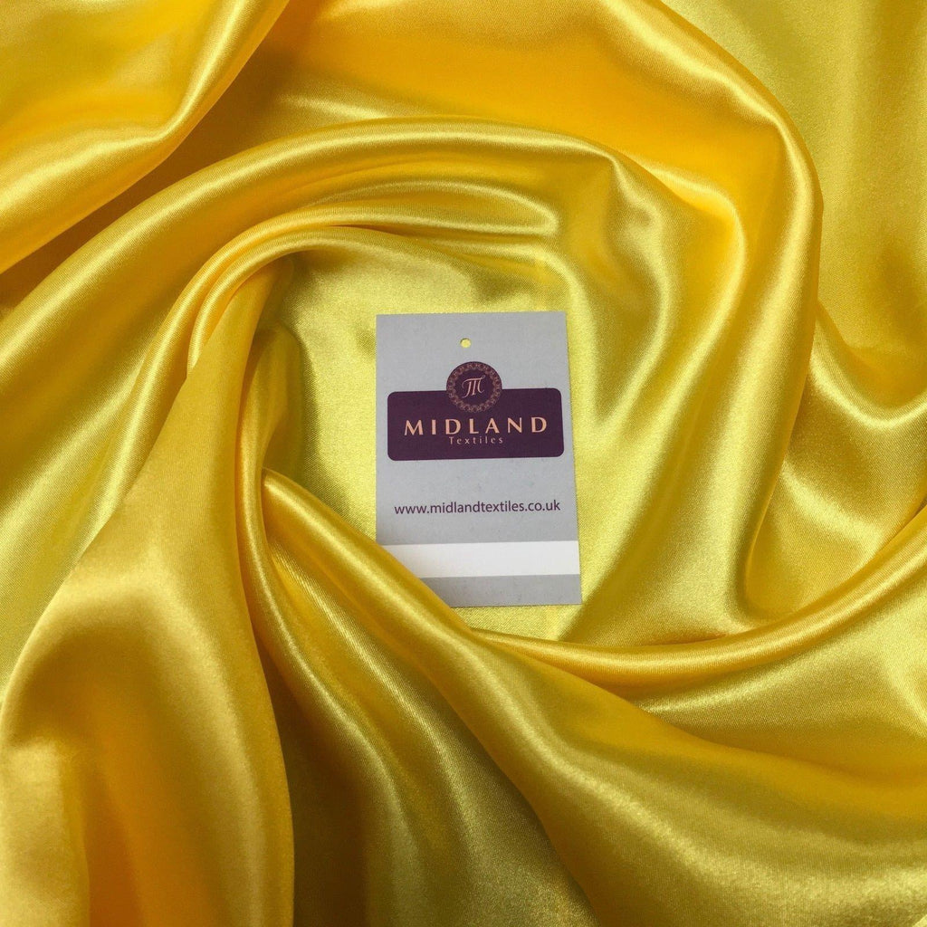 Plain Smooth Silky Satin Dressmaking Fabric 58