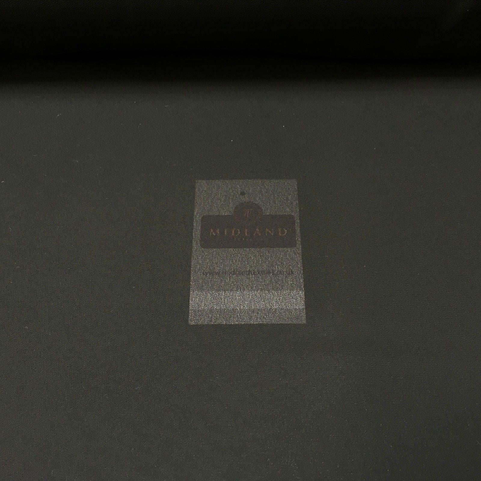 Lightweight Plain Black Georgette Fabric 58' Wide MK920 Mtex