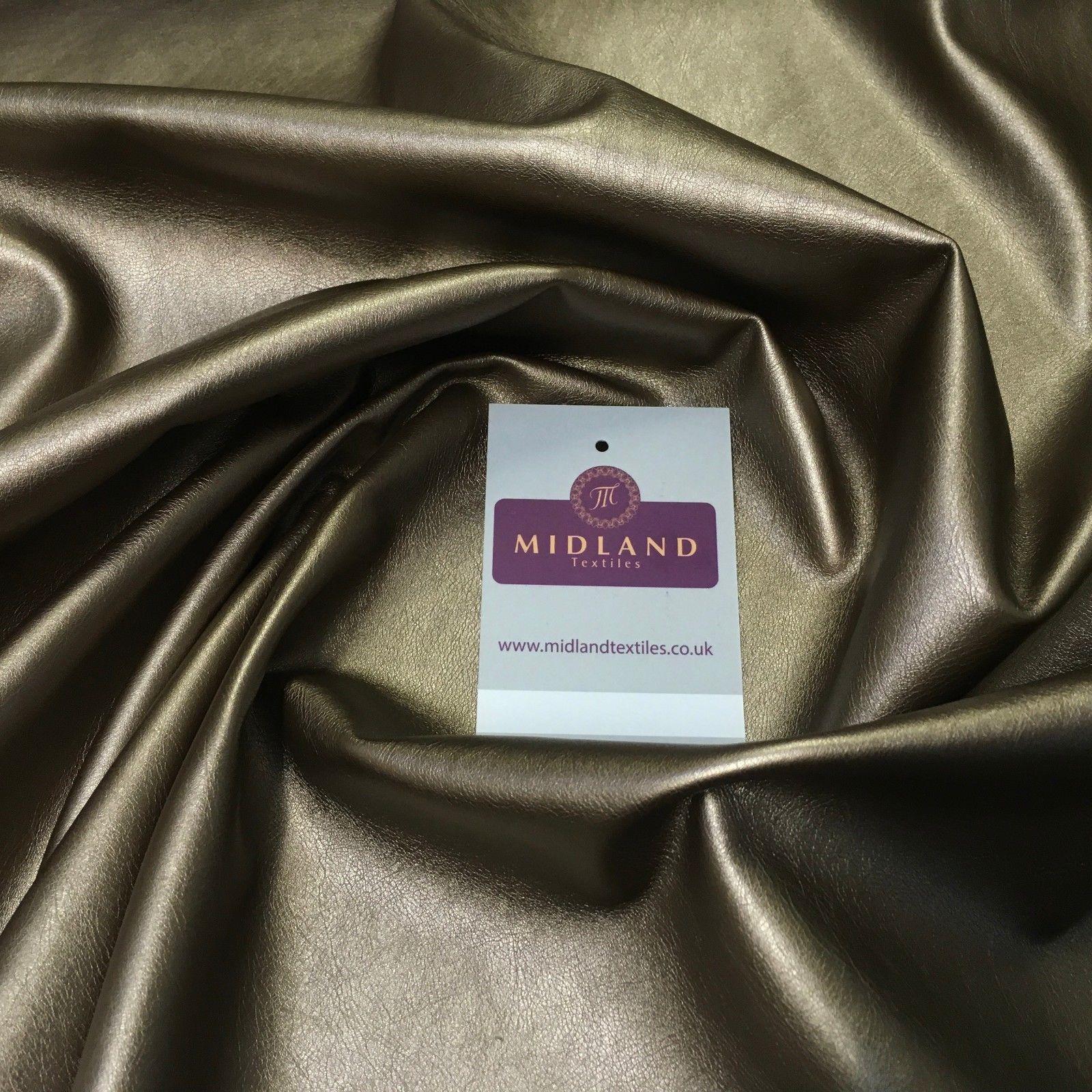 Shiny Metallic 2 way Stretch Leatherette Dress Fabric 55' Wide MK956 Mtex
