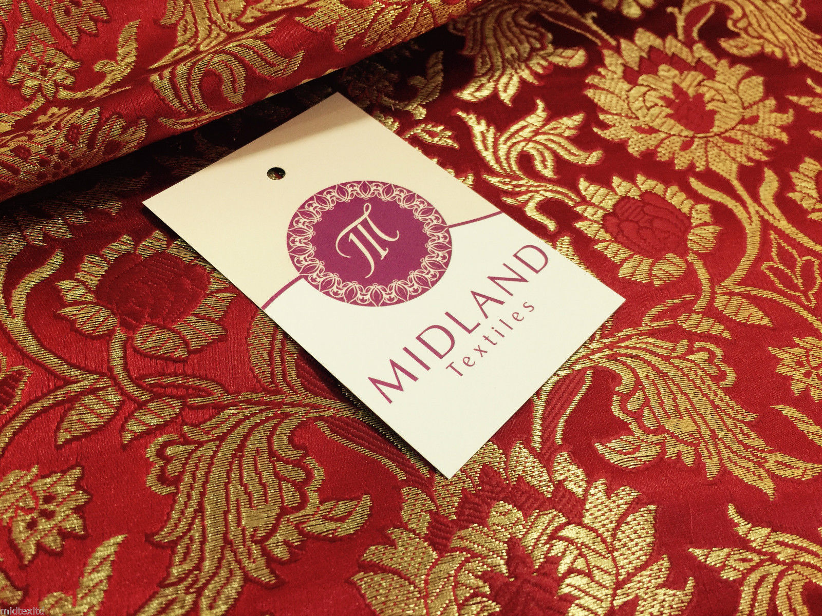 Indian Banarsi Gold Floral Faux Silk Brocade 43' Wide M245 Mtex