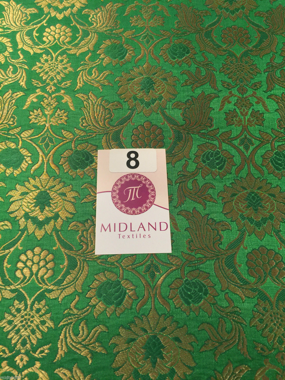 Indian Banarsi Gold Floral Faux Silk Brocade 43' Wide M245 Mtex