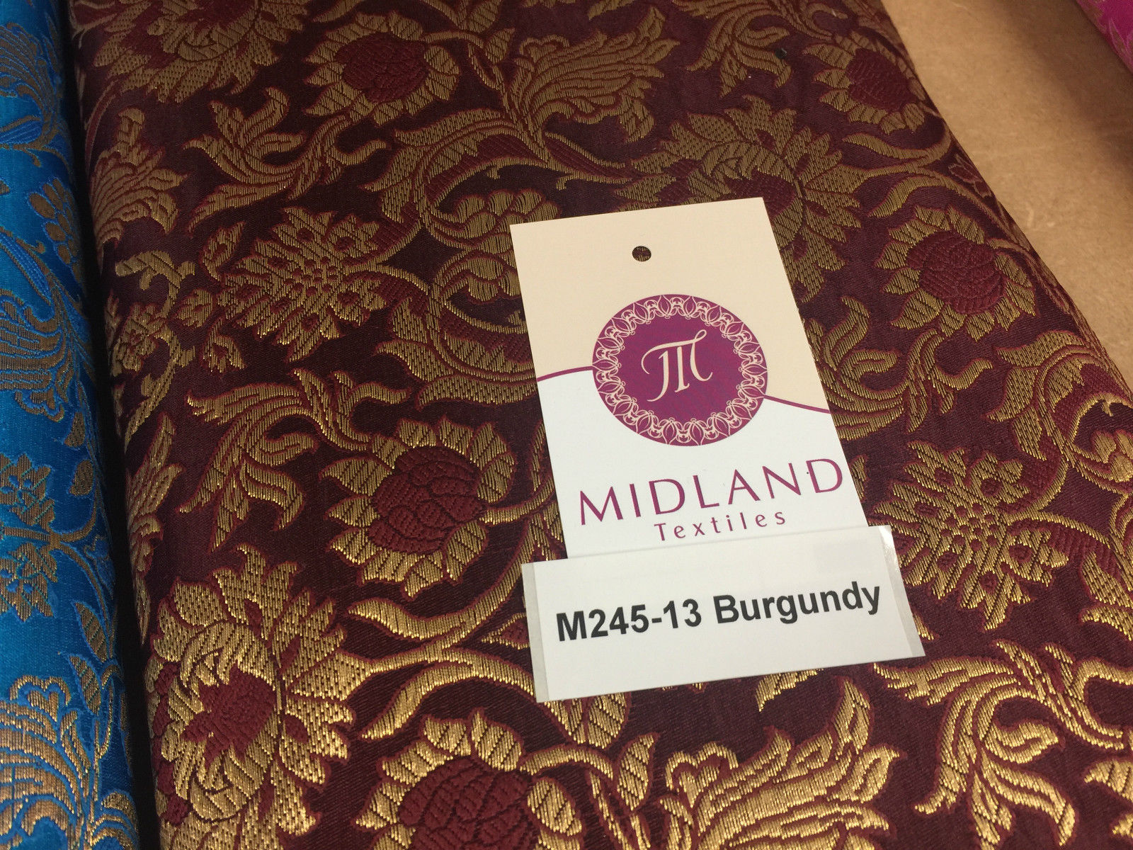 Indian Banarsi Gold Floral Faux Silk Brocade 43' Wide M245 Mtex