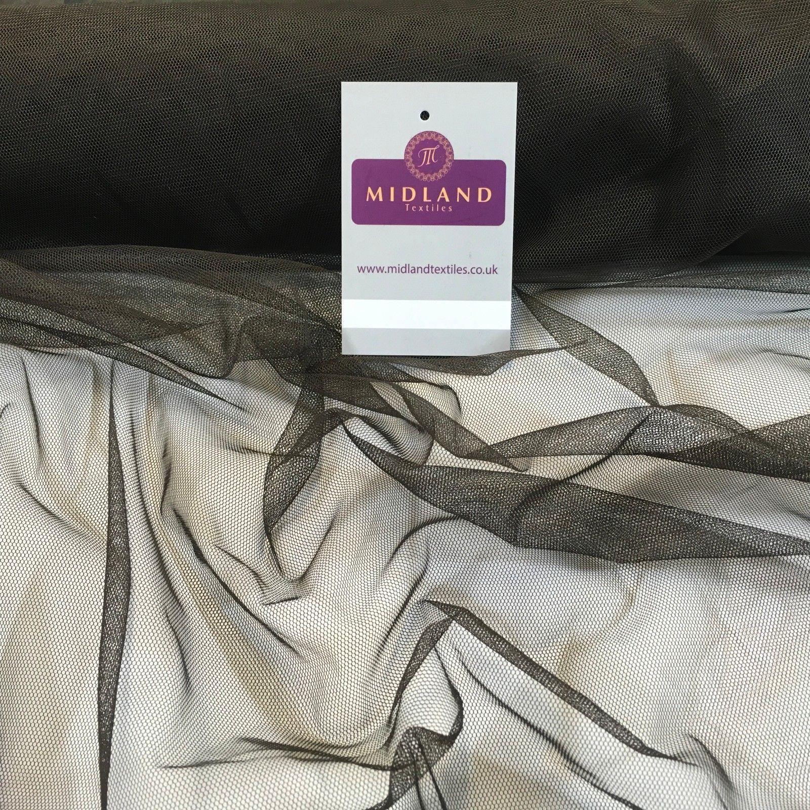 Plain Soft Tulle Dress Net Mesh Bridal Wedding Tutu Fabric 52' wide M506 Mtex