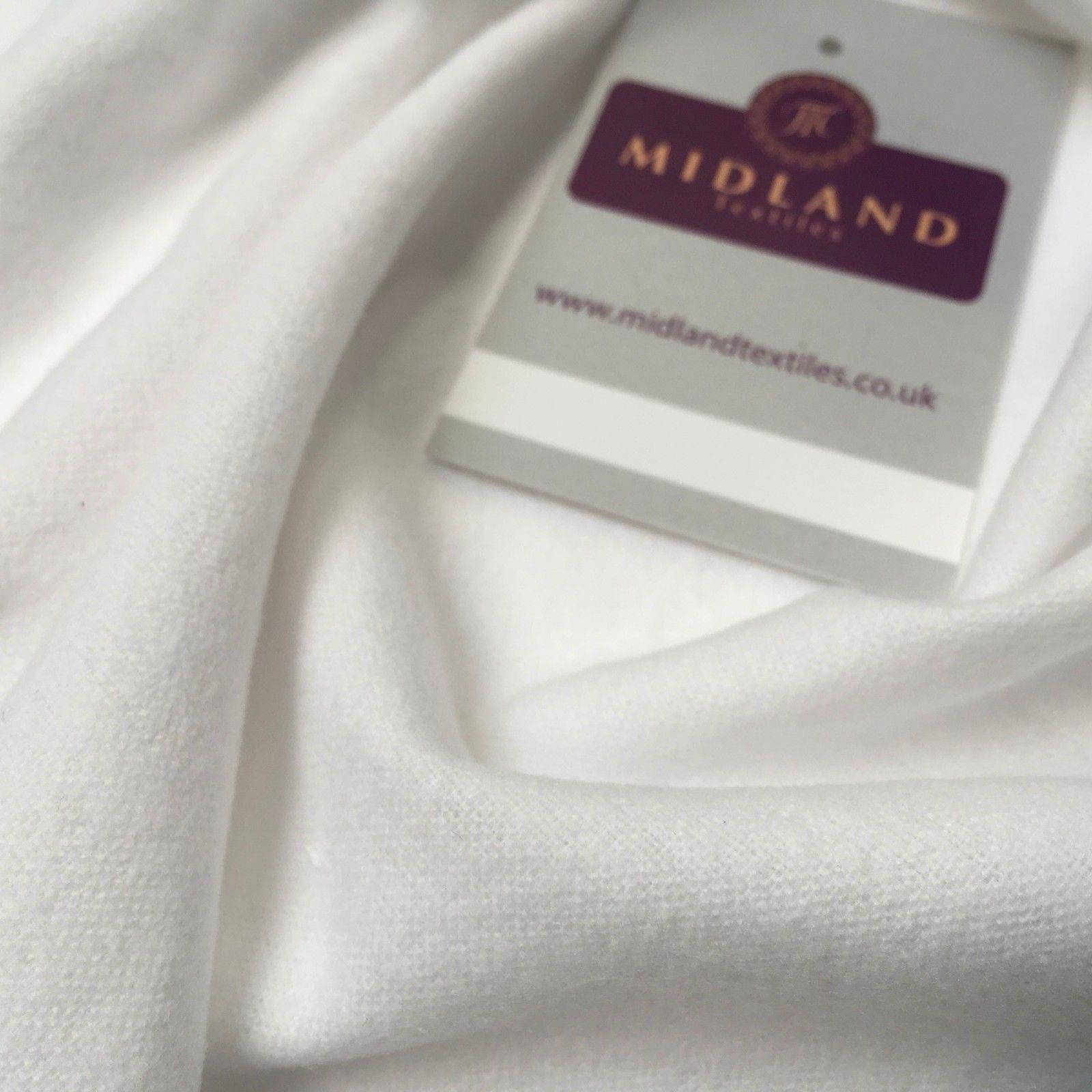 White Cotton Wynciette Soft Brushed Flannel ideal for Nightwear 42' Wide MD977