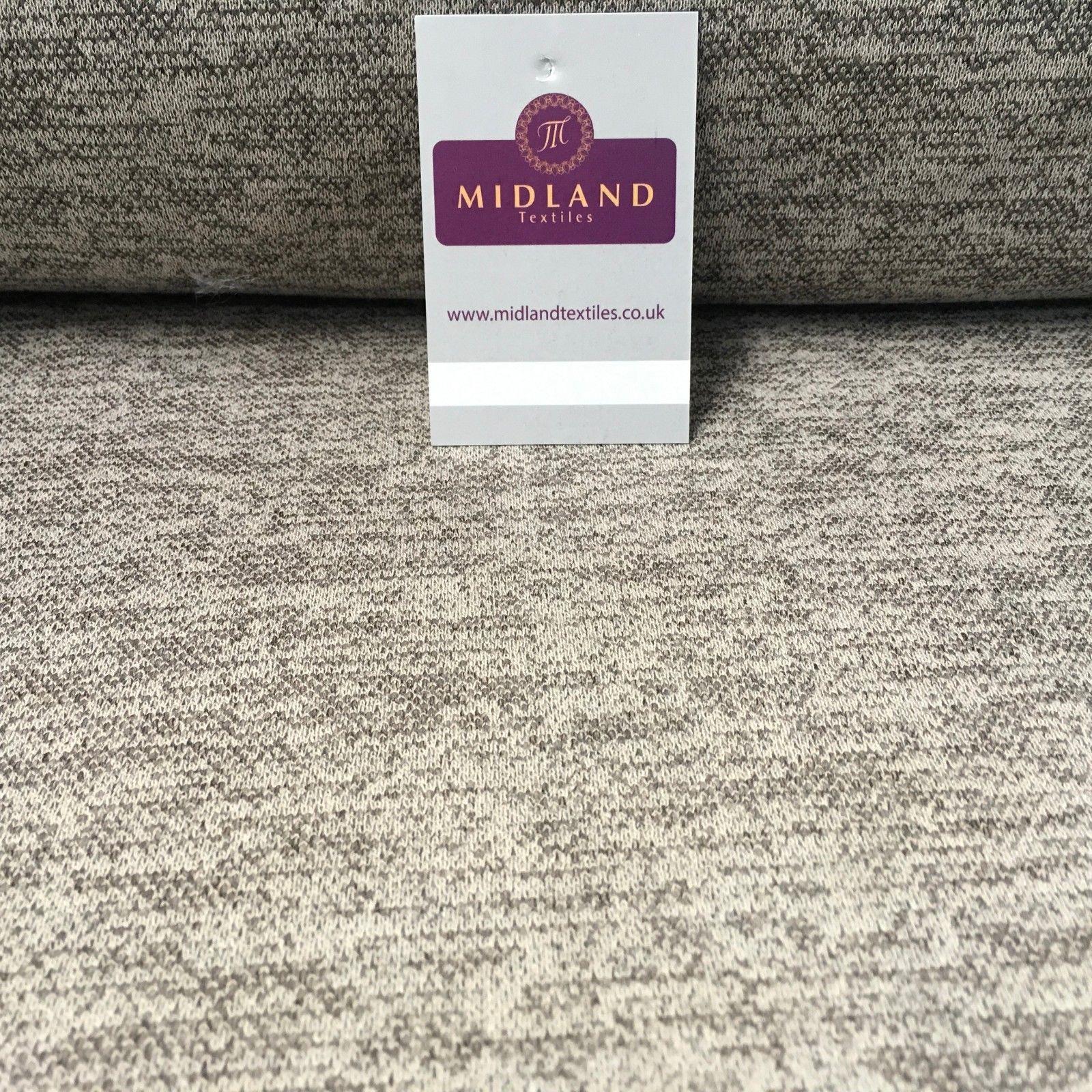 Melange Woolly Stretch knit Jersey knit Fabric 58' Wide MP962 Mtex