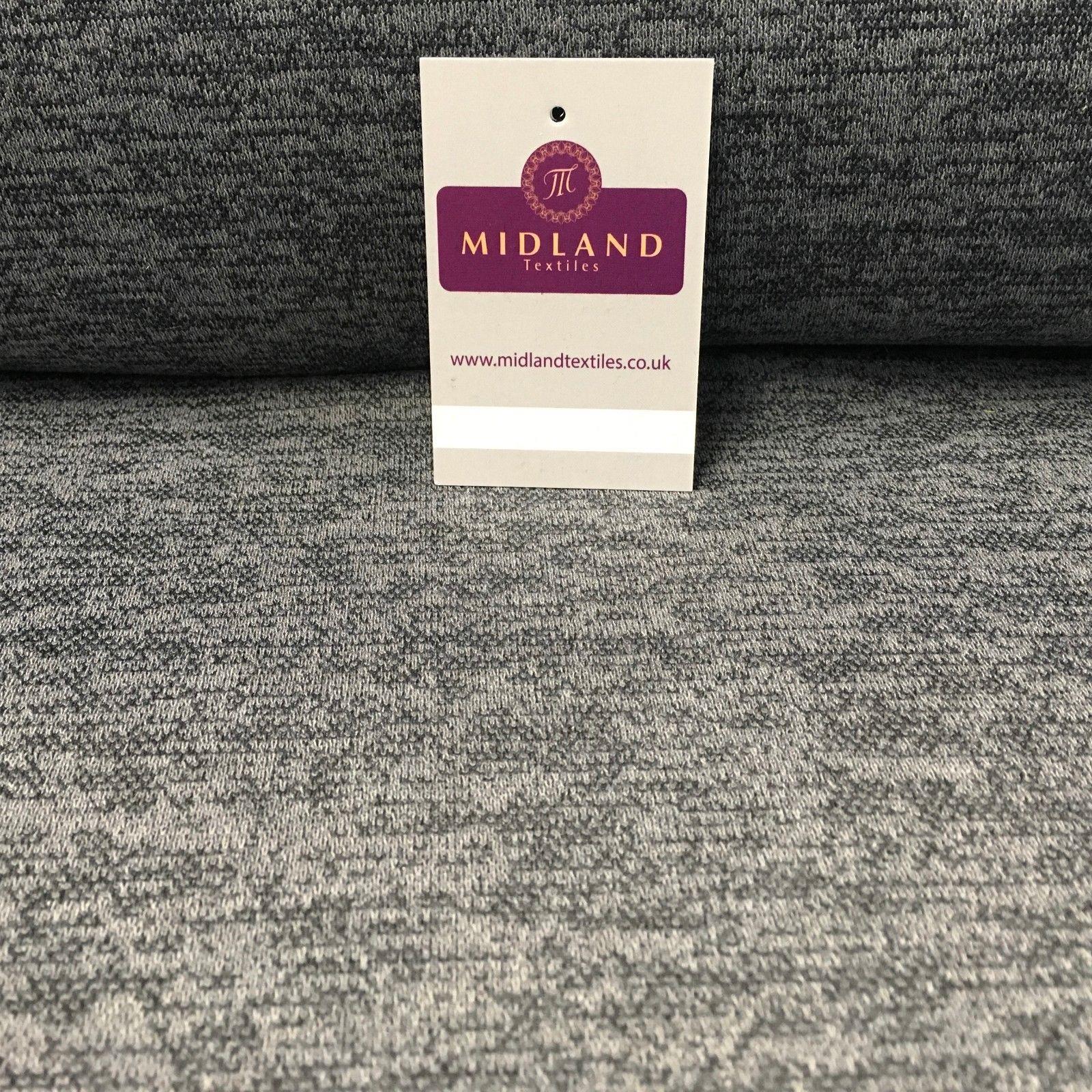 Melange Woolly Stretch knit Jersey knit Fabric 58' Wide MP962 Mtex