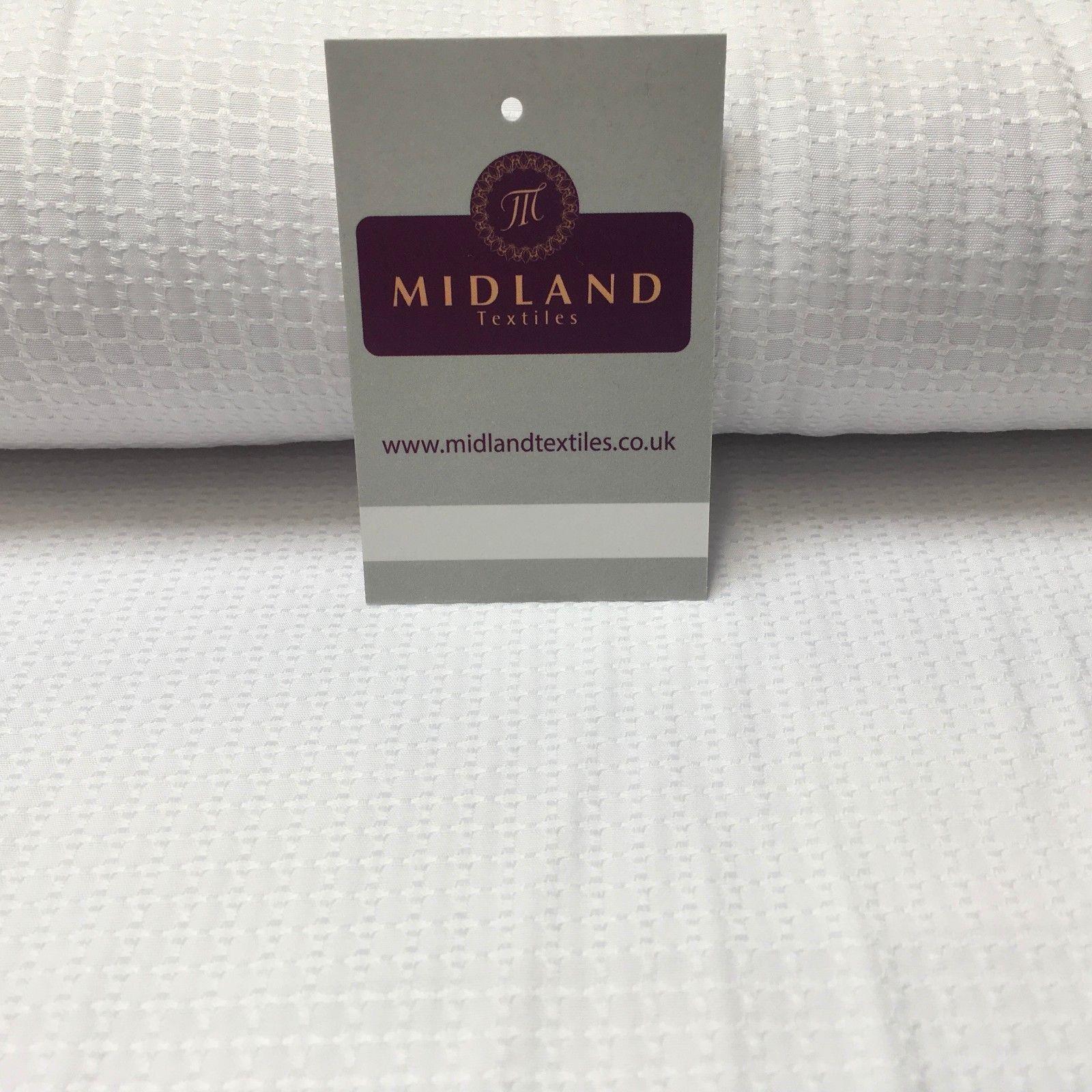 White Cardinal Self Print Jacquard Fabric ideal for Church Gowns 58' Wide MK989