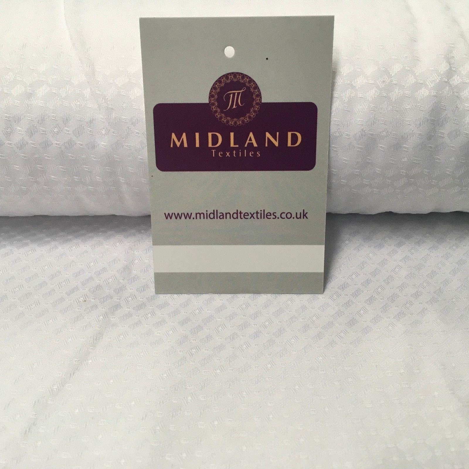 White Cardinal Self Print Jacquard Fabric ideal for Church Gowns 58' Wide MK989