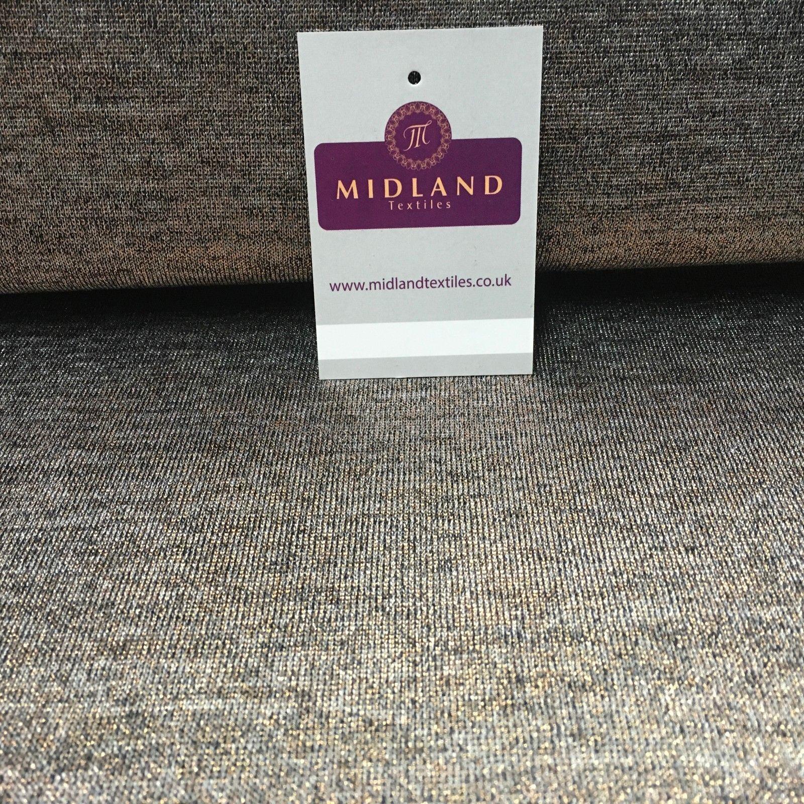 Metallic Silver Foil Stretch Shimmer Jersey Fabric 58' Wide M967