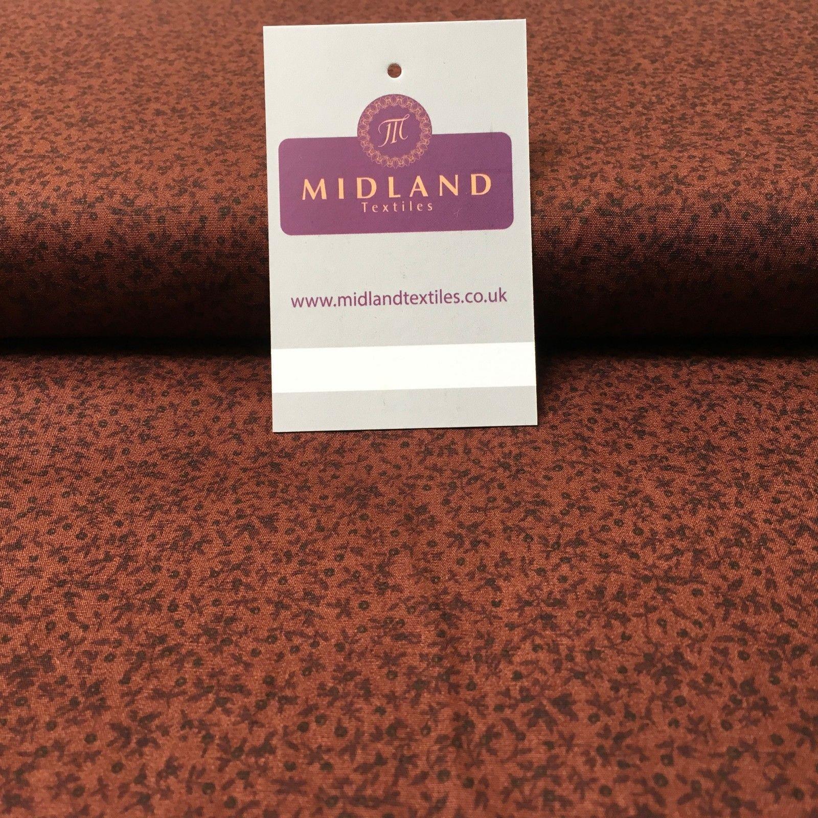 Small Floral 100% Cotton Poplin printed fabric 45' Wide M993 Mtex