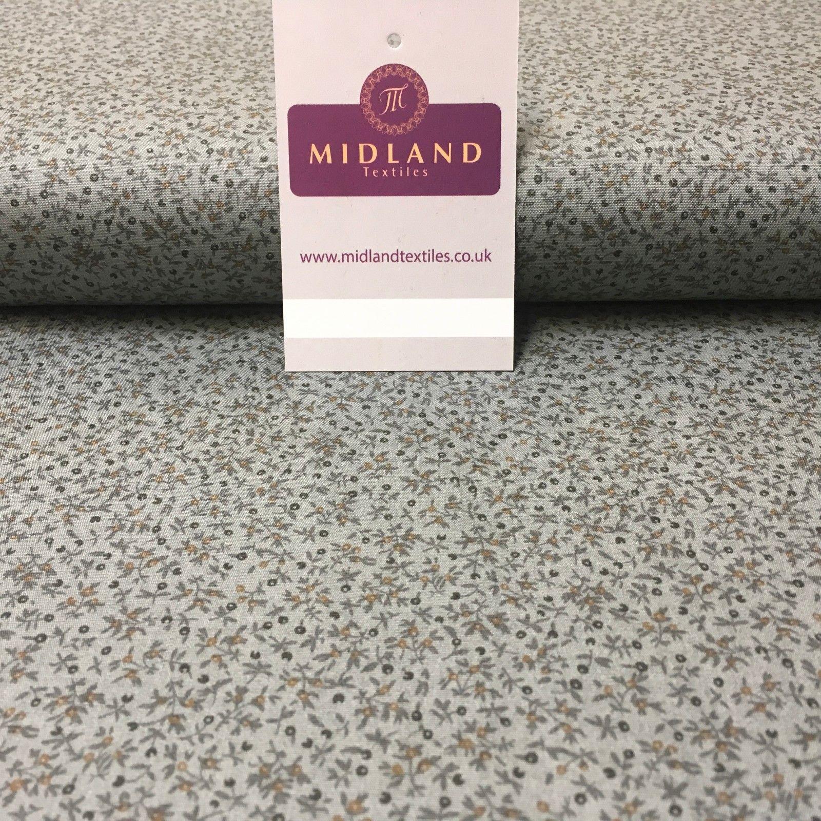 Small Floral 100% Cotton Poplin printed fabric 45' Wide M993 Mtex