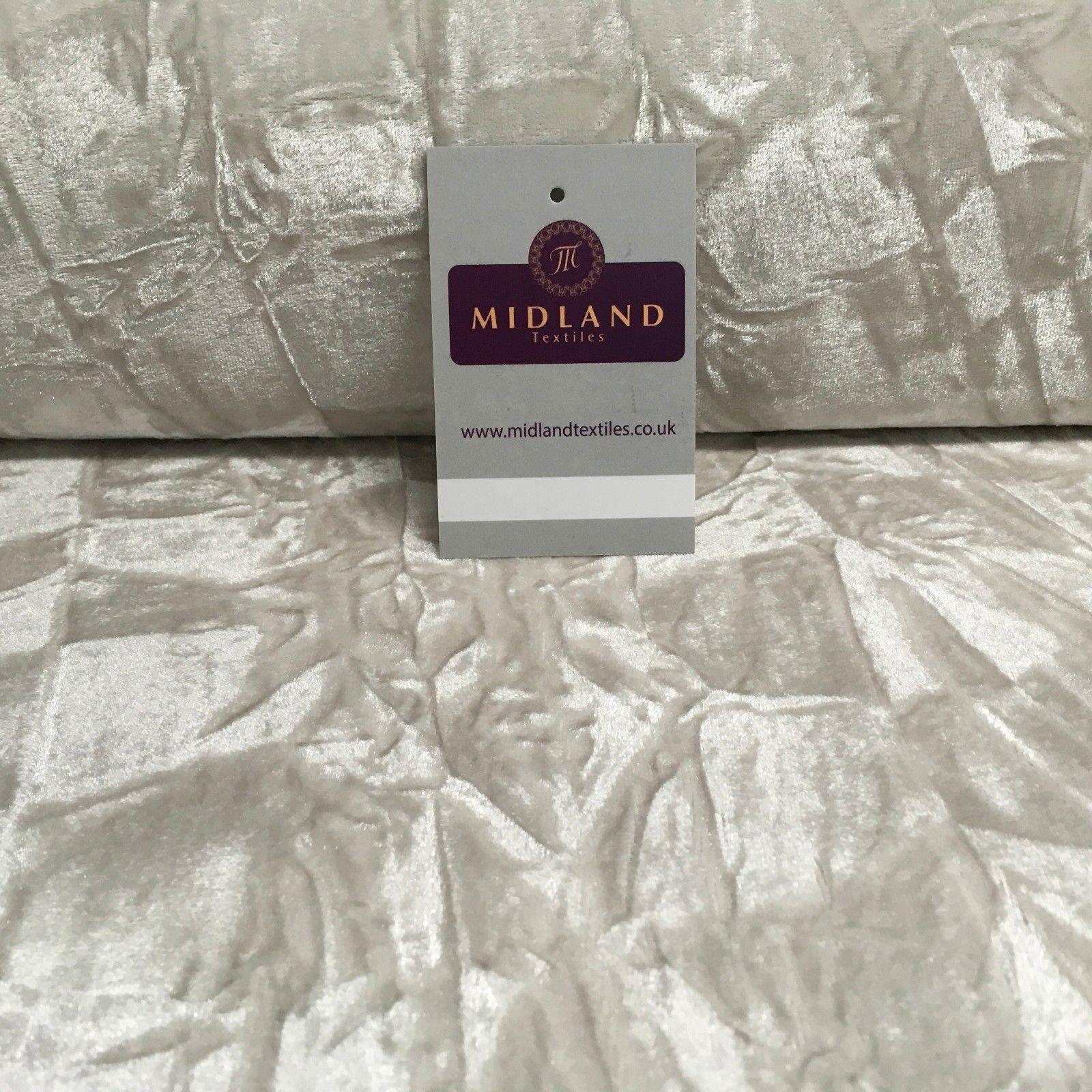 Crushed Creased Ice Velvet One way stretch Dress Fabric 58' M607 Mtex