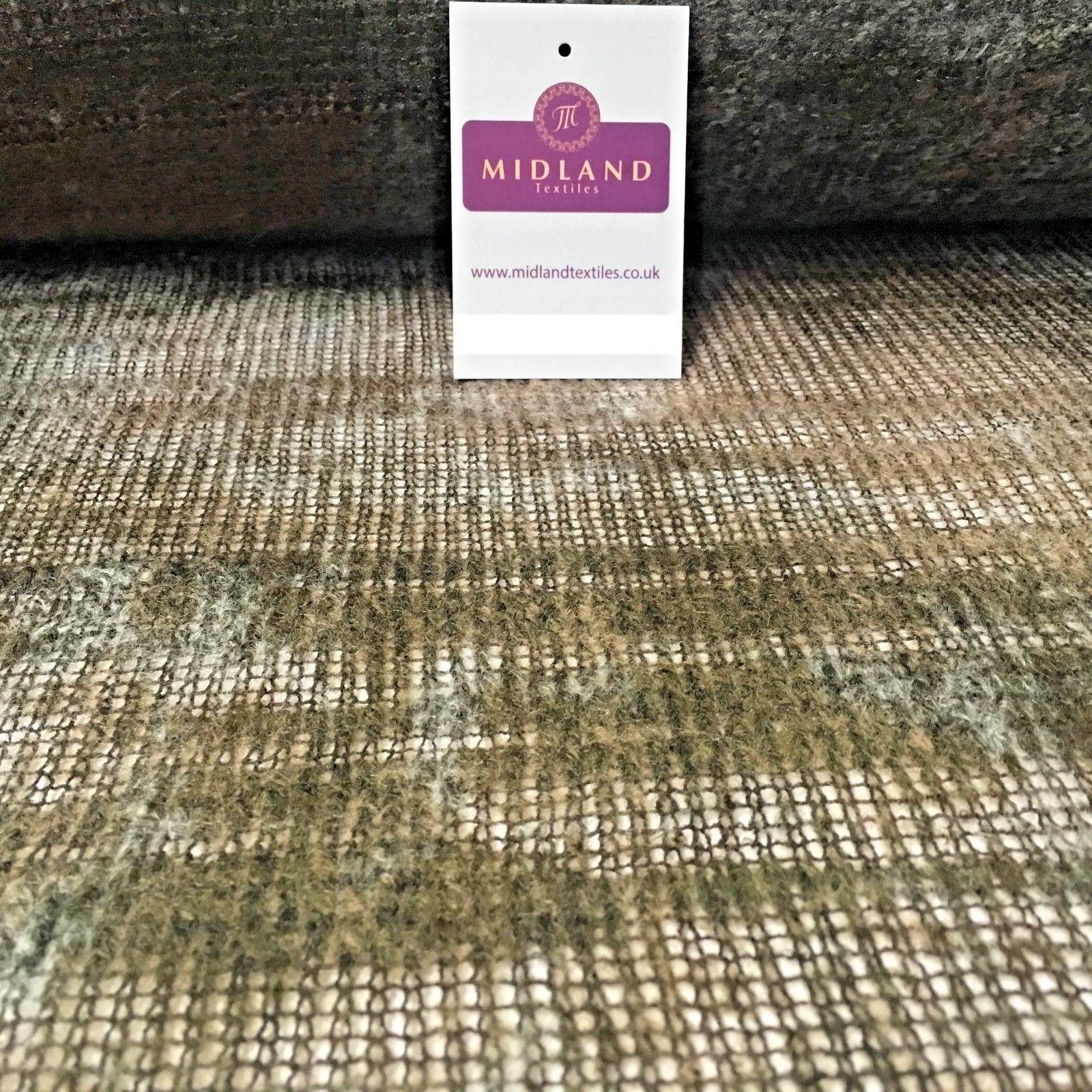 Brown Two tonal loose Boucle Knit wooly Scarf fabric 55' Wide MR996