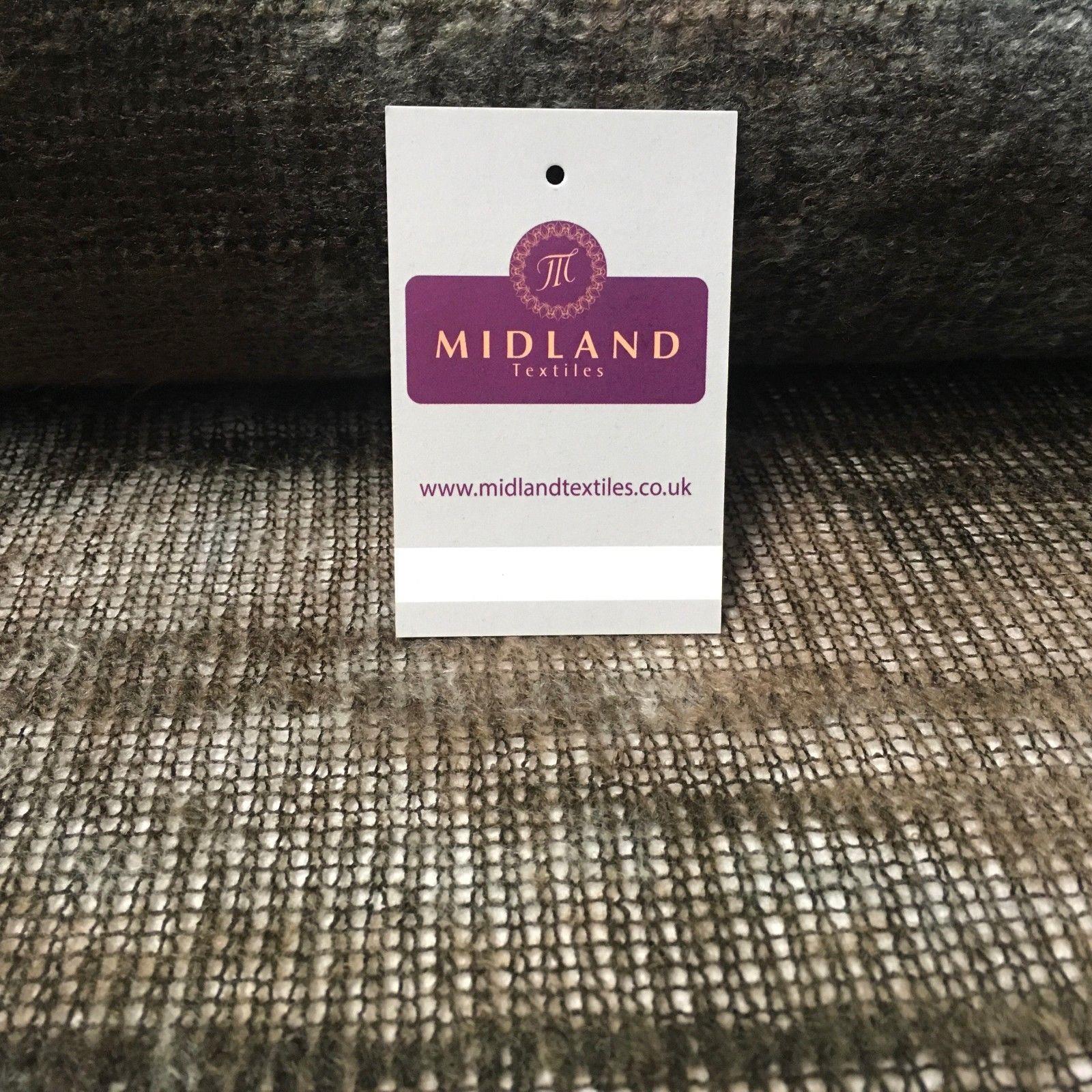 Brown Two tonal loose Boucle Knit wooly Scarf fabric 55' Wide MR996