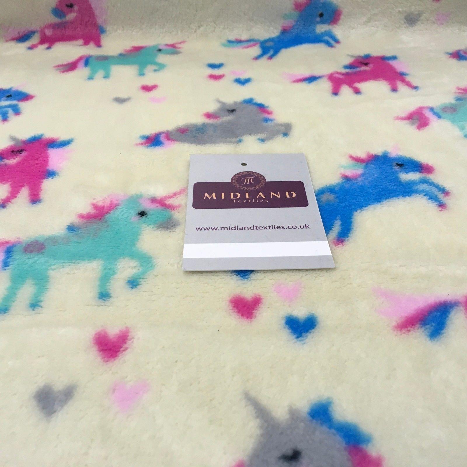 Unicorn Soft Cuddle Fleece Fabric 100% Polyester 58' M700 Mtex