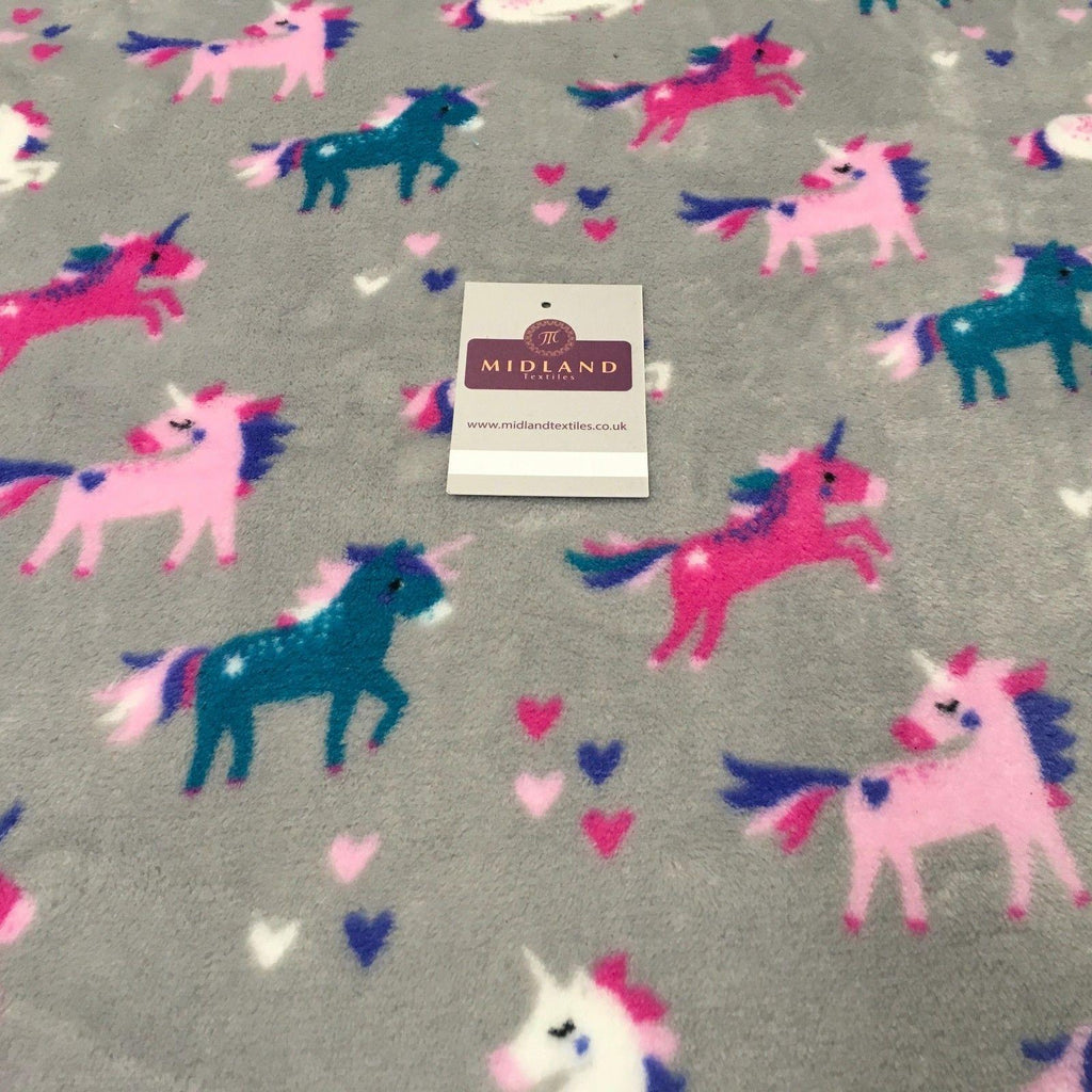 Unicorn Soft Cuddle Fleece Fabric 100% Polyester 58