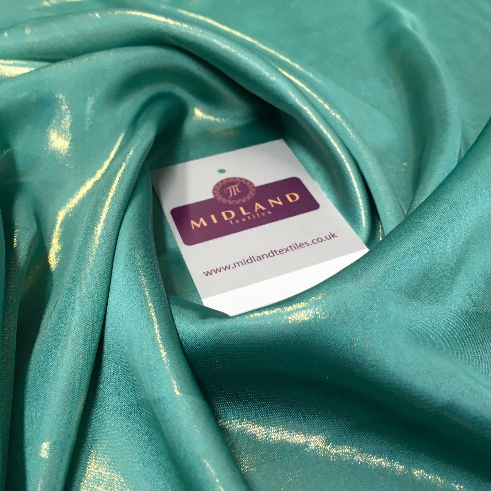 Silky Lightweight Charmeuse Shimmer Satin Foil Non-Stretch fabric 58' MQ1036