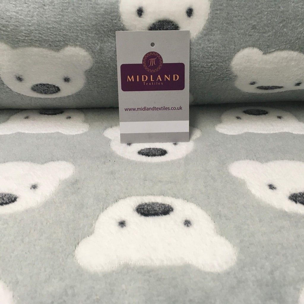 Teddy bears Soft Cuddle Fleece fabric ideal for blankets, throws 60