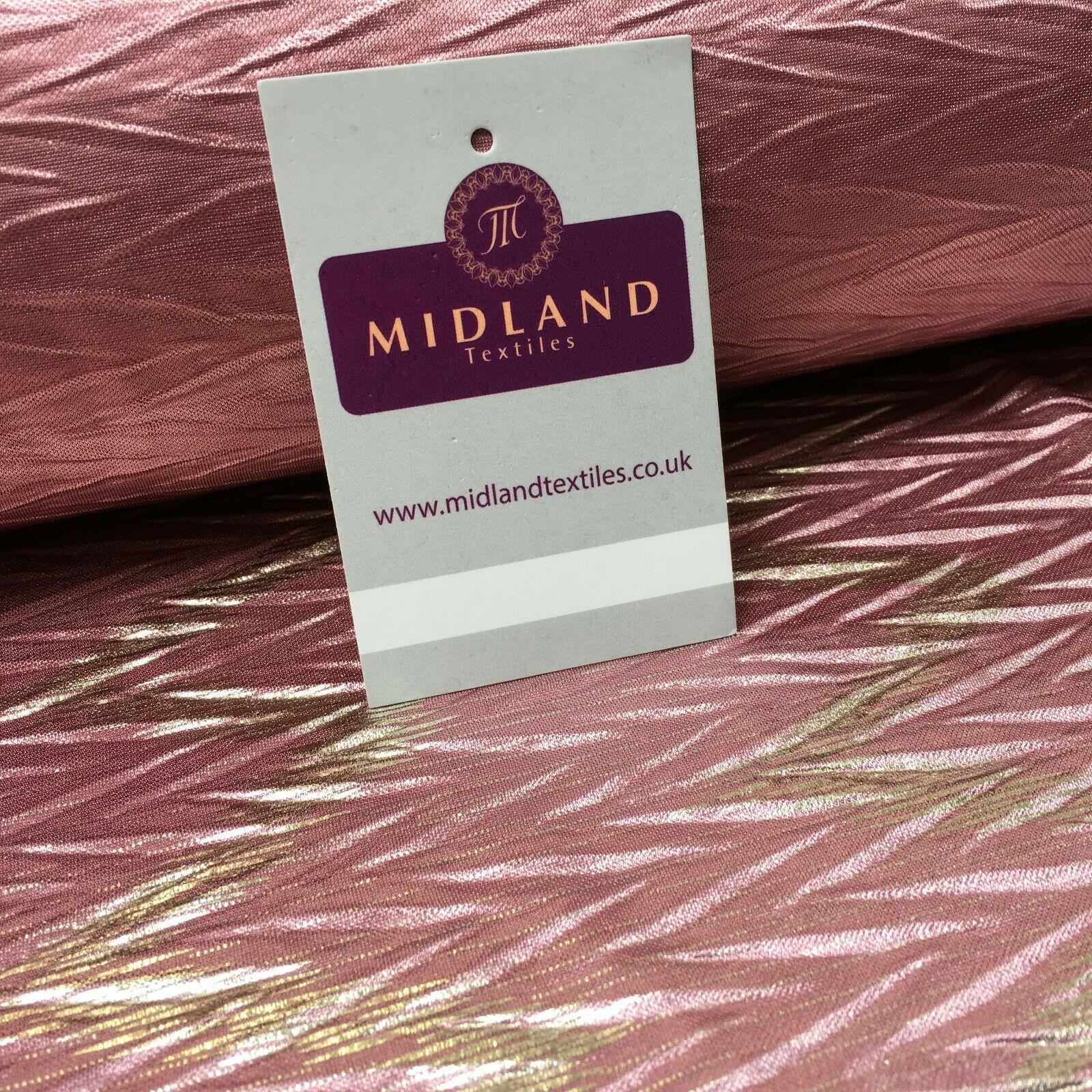 Pleated Crinkle Chevron metallic foil Zigzag Jersey Dance Fabric MH1066 Mtex