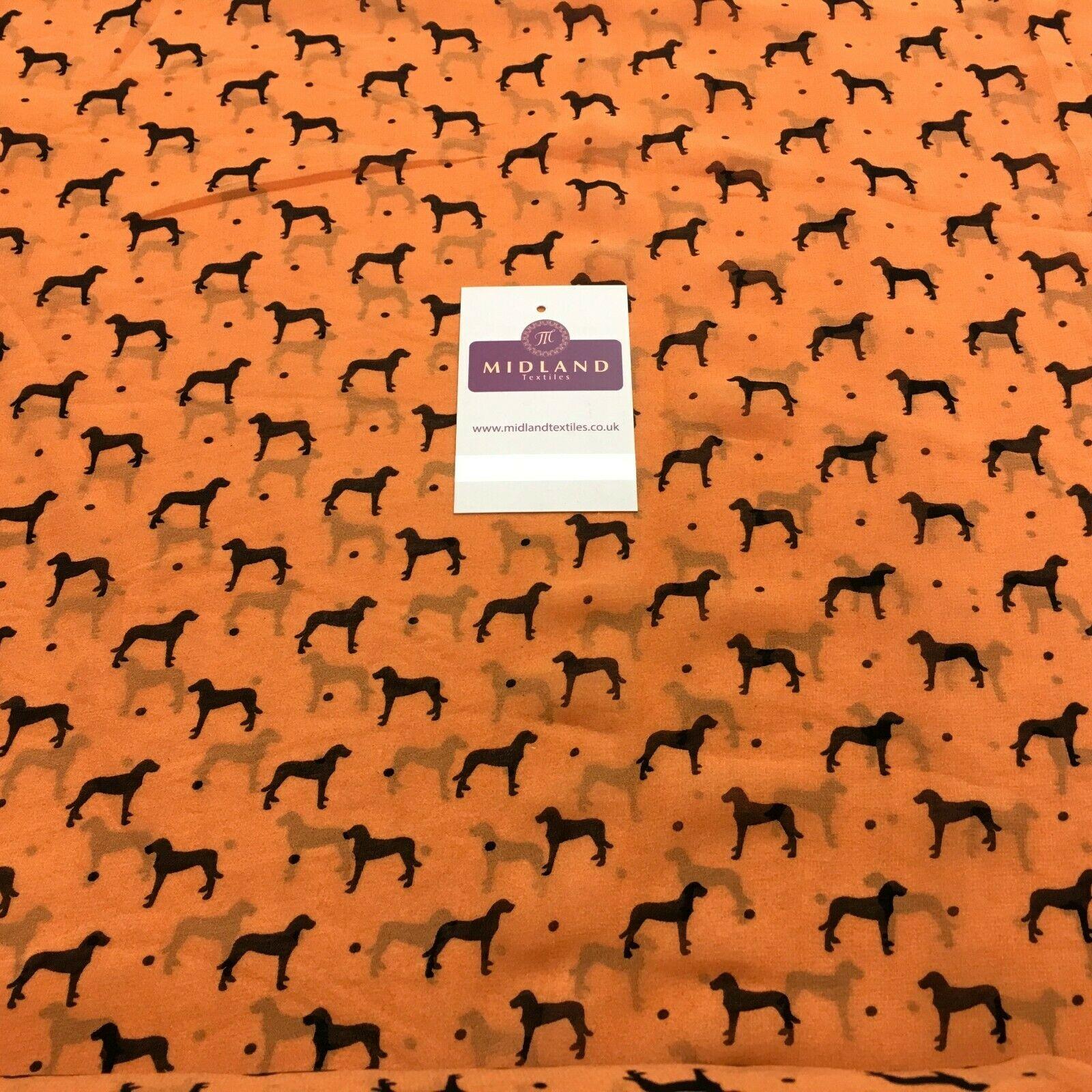 Copper Dog Printed Light High Street Chiffon Fabric 150 cm MK1084-21