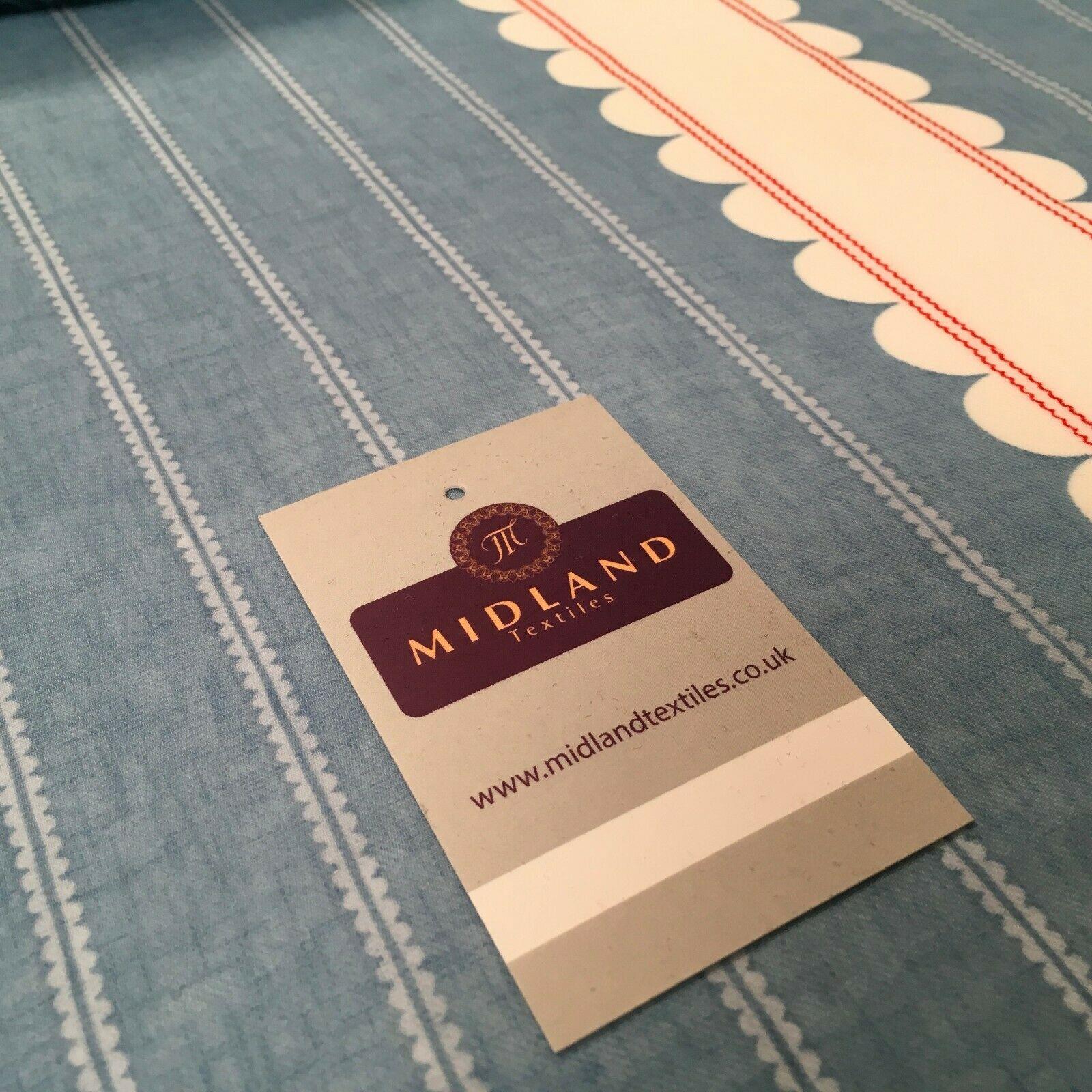 Blue and White Georgette crepe Linen effect dress Fabric 150cm wide MK1095-21