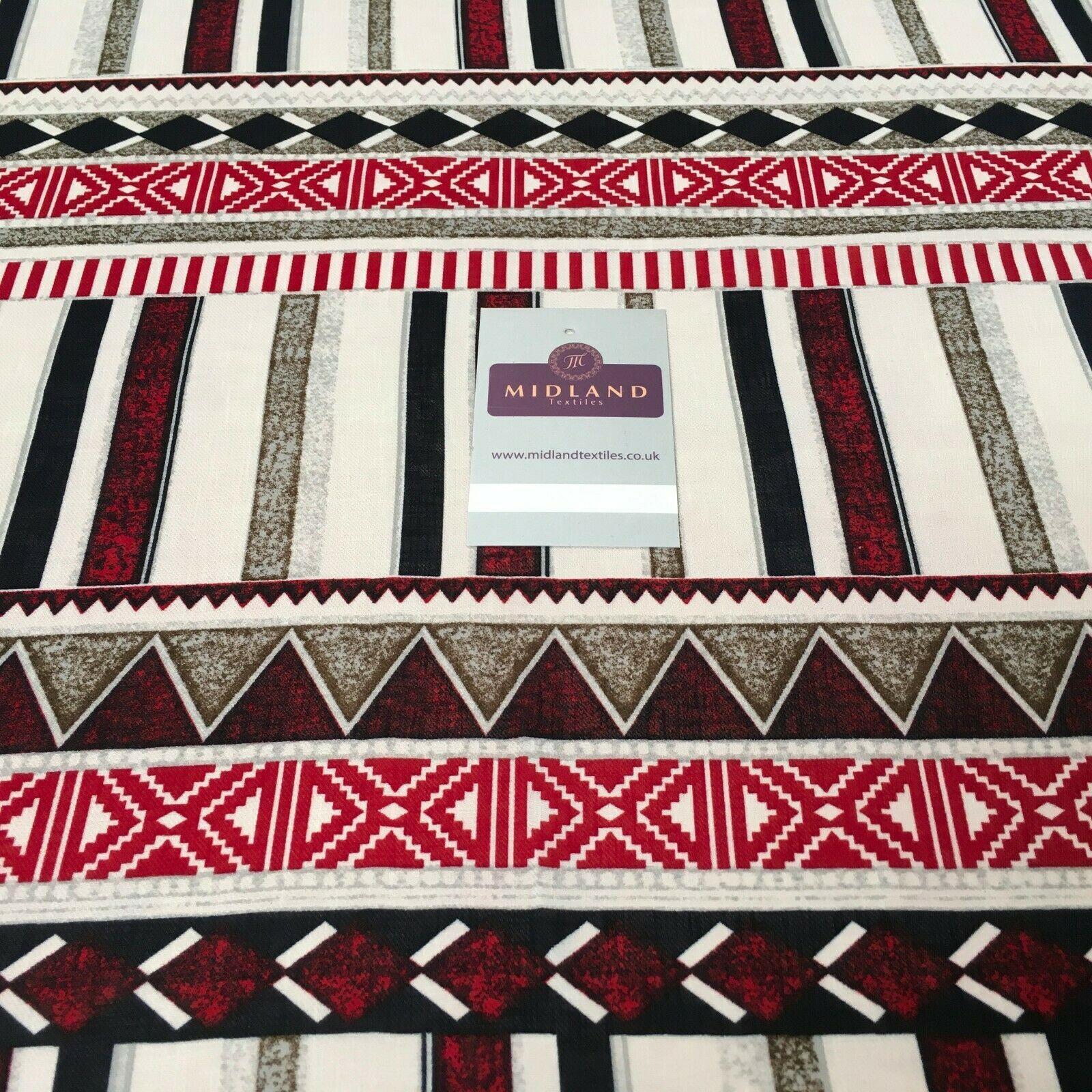 Cream & Navy Georgette crepe Linen effect dress Fabric 150cm wide MK1095-29