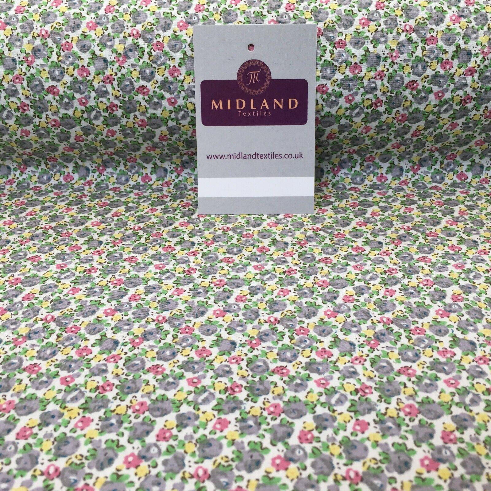 Small ditsy printed 100% Cotton Floral dress fabric 150cm MA1080 Mtex