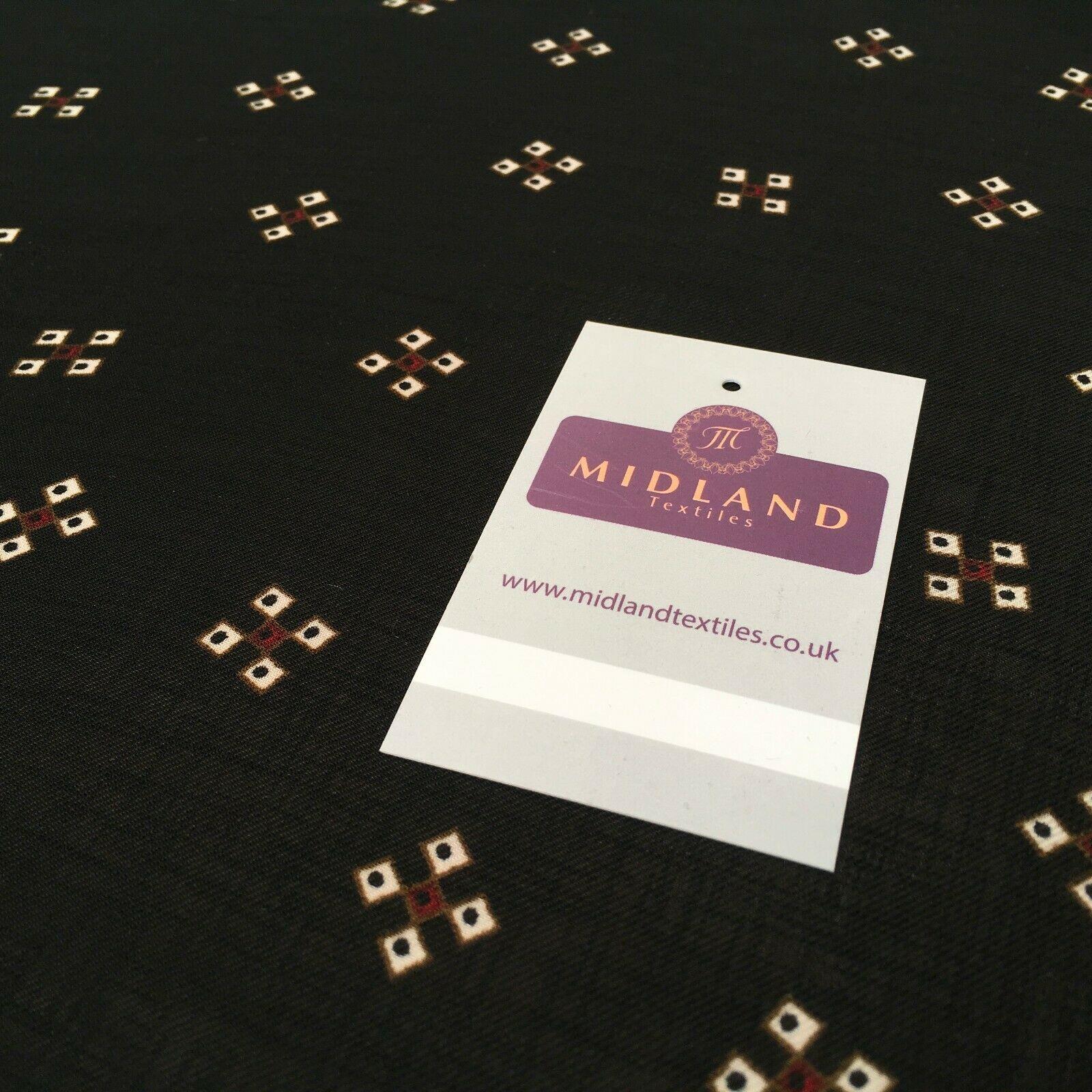 Black Georgette crepe Linen effect dress Fabric 150cm wide MK1095-25 Mtex