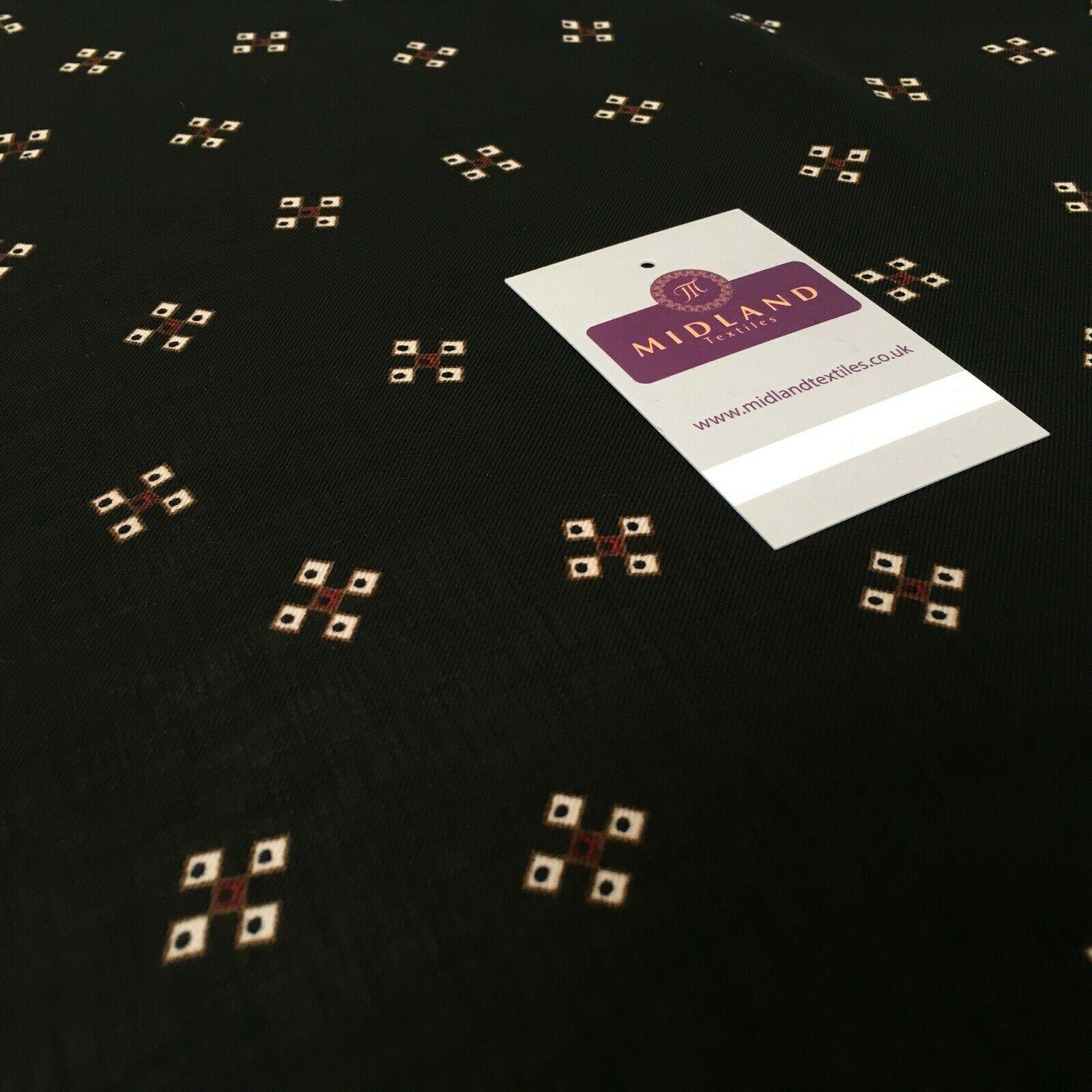 Black Georgette crepe Linen effect dress Fabric 150cm wide MK1095-25 Mtex