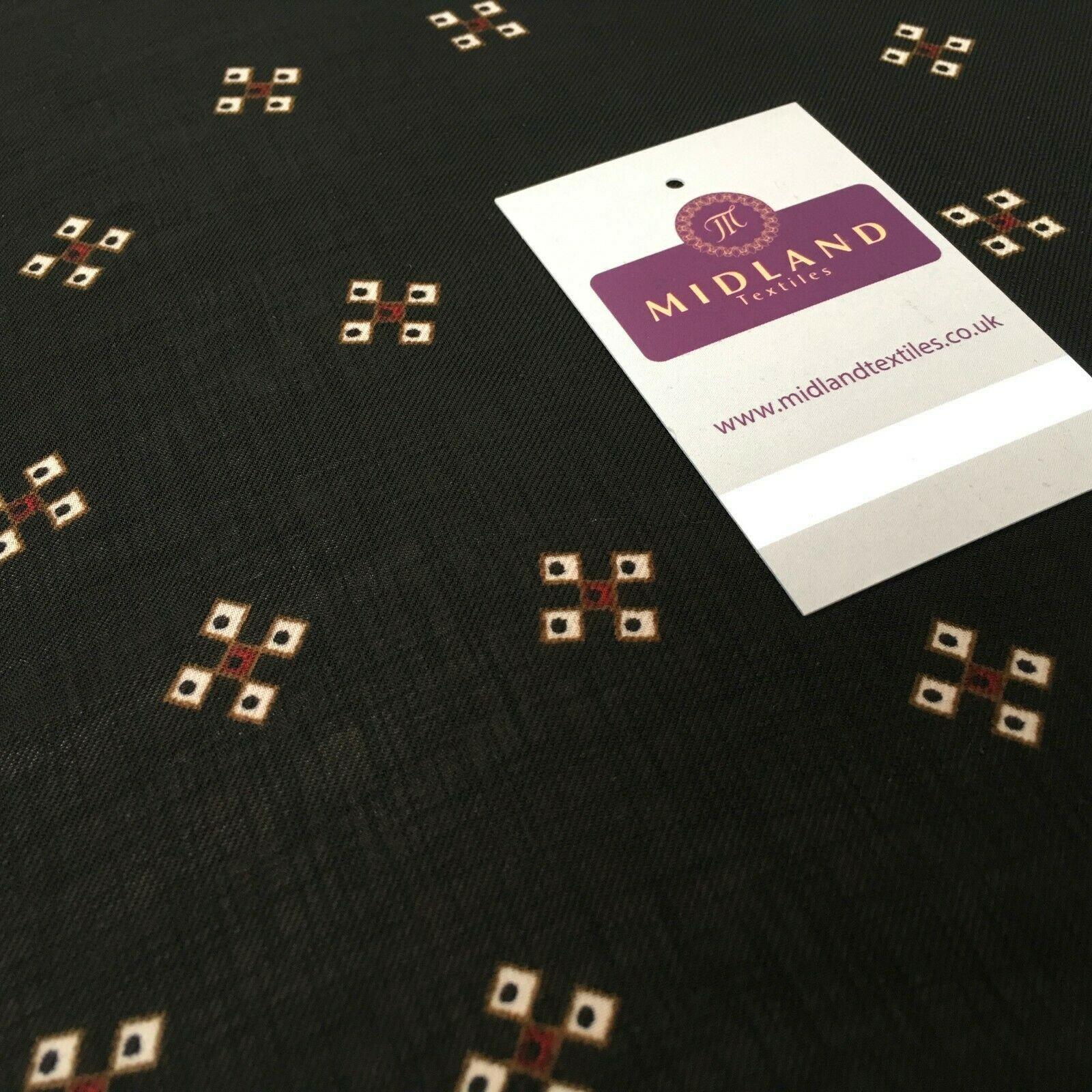 Black Georgette crepe Linen effect dress Fabric 150cm wide MK1095-25 Mtex