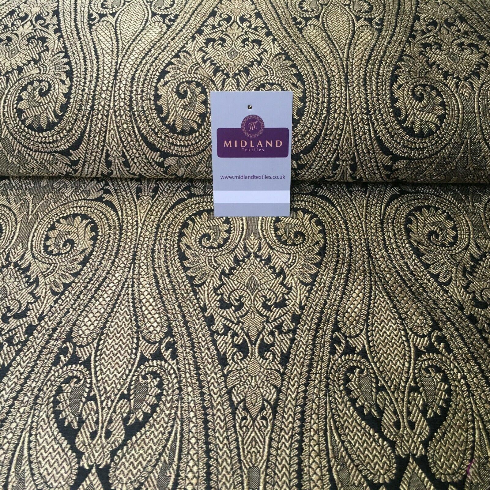 Indian Ornamental Banarsi Brocade waistcoat fabric 127cm Wide  MA1103 Mtex