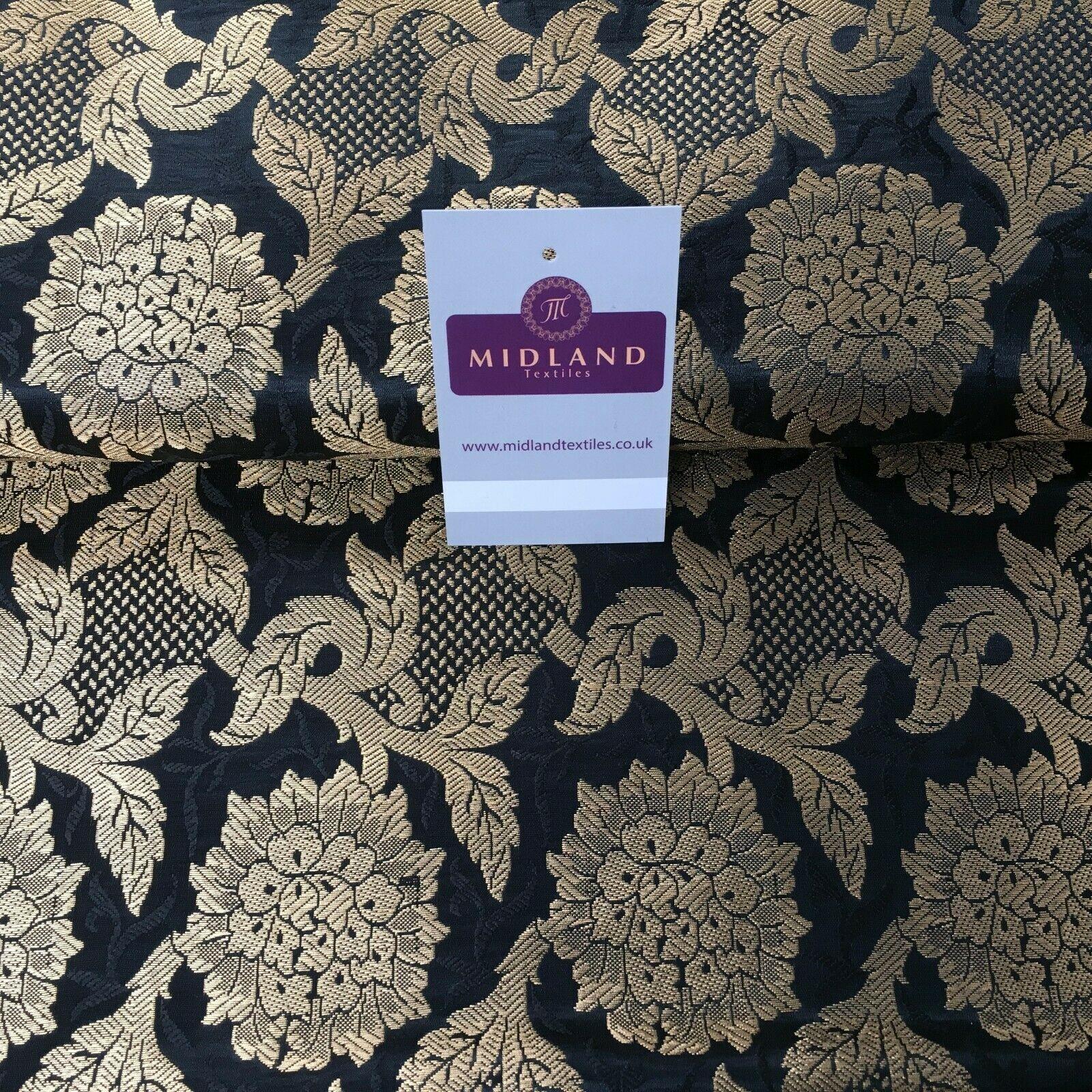 Indian Floral Ornamental Banarsi Brocade waistcoat fabric 100cm Wide MP1119